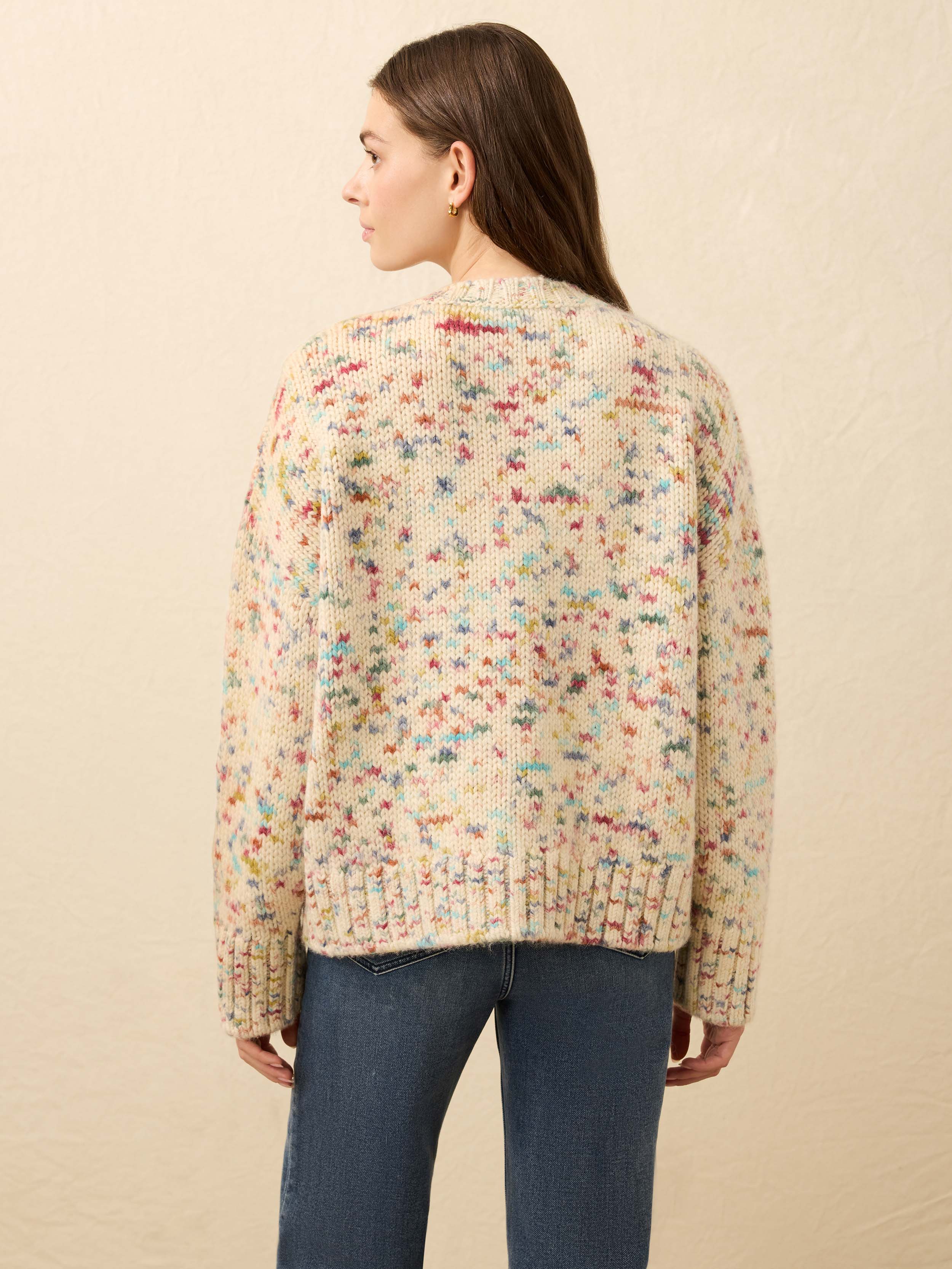 Superfine Alpaca Summit Sweater - Snow Sprinkle | Faherty Brand