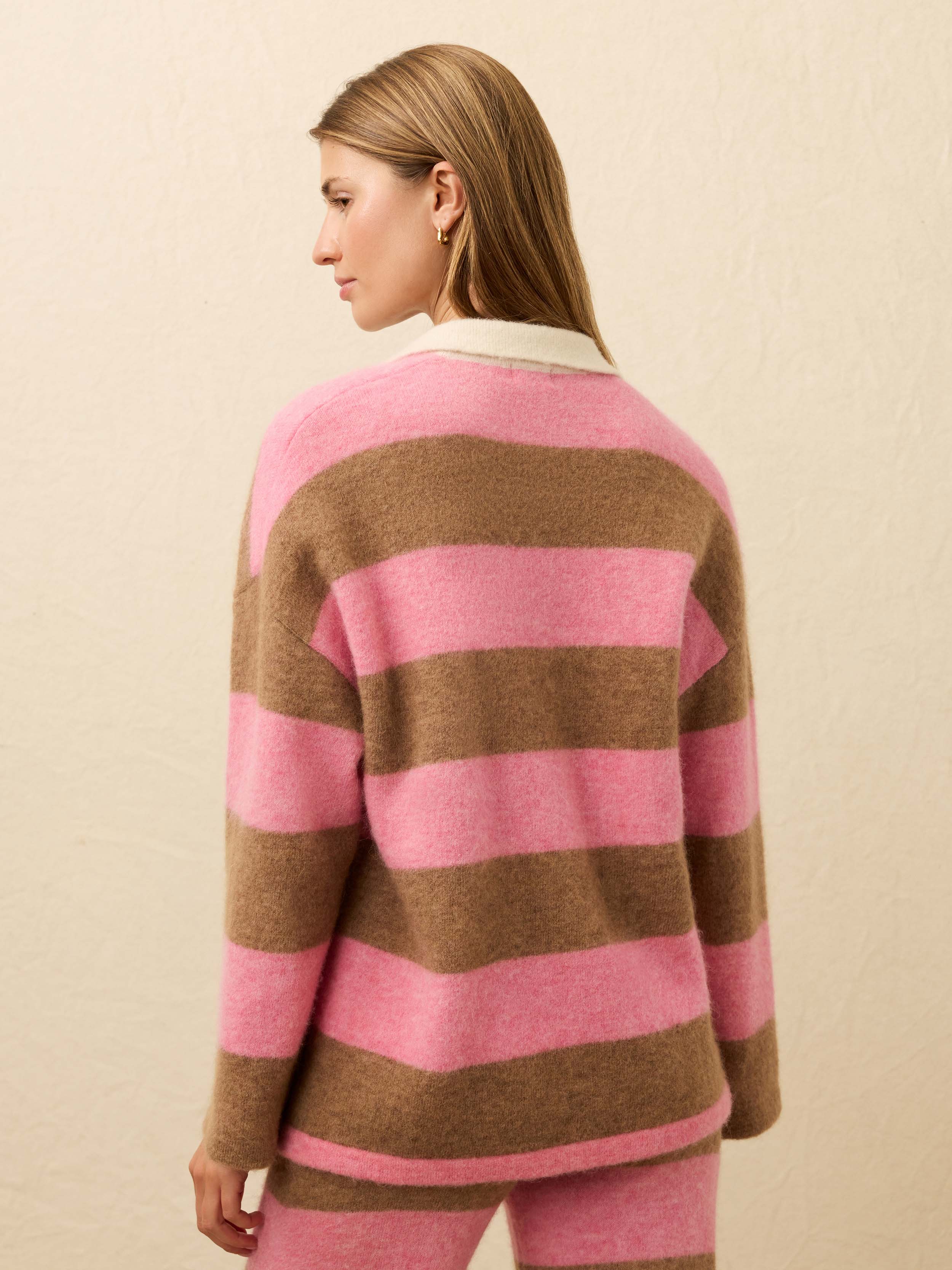 Apres Alpaca Polo - Pink Spritz | Faherty Brand