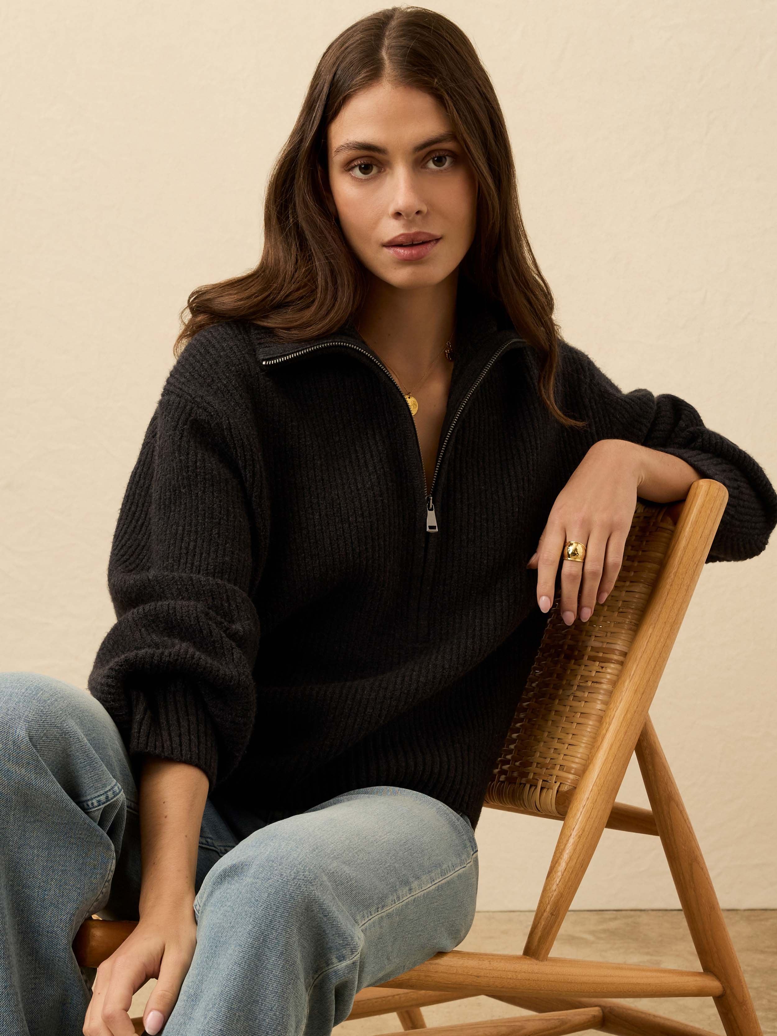 Jackson Quarter Zip - Charcoal Heather | Faherty Brand