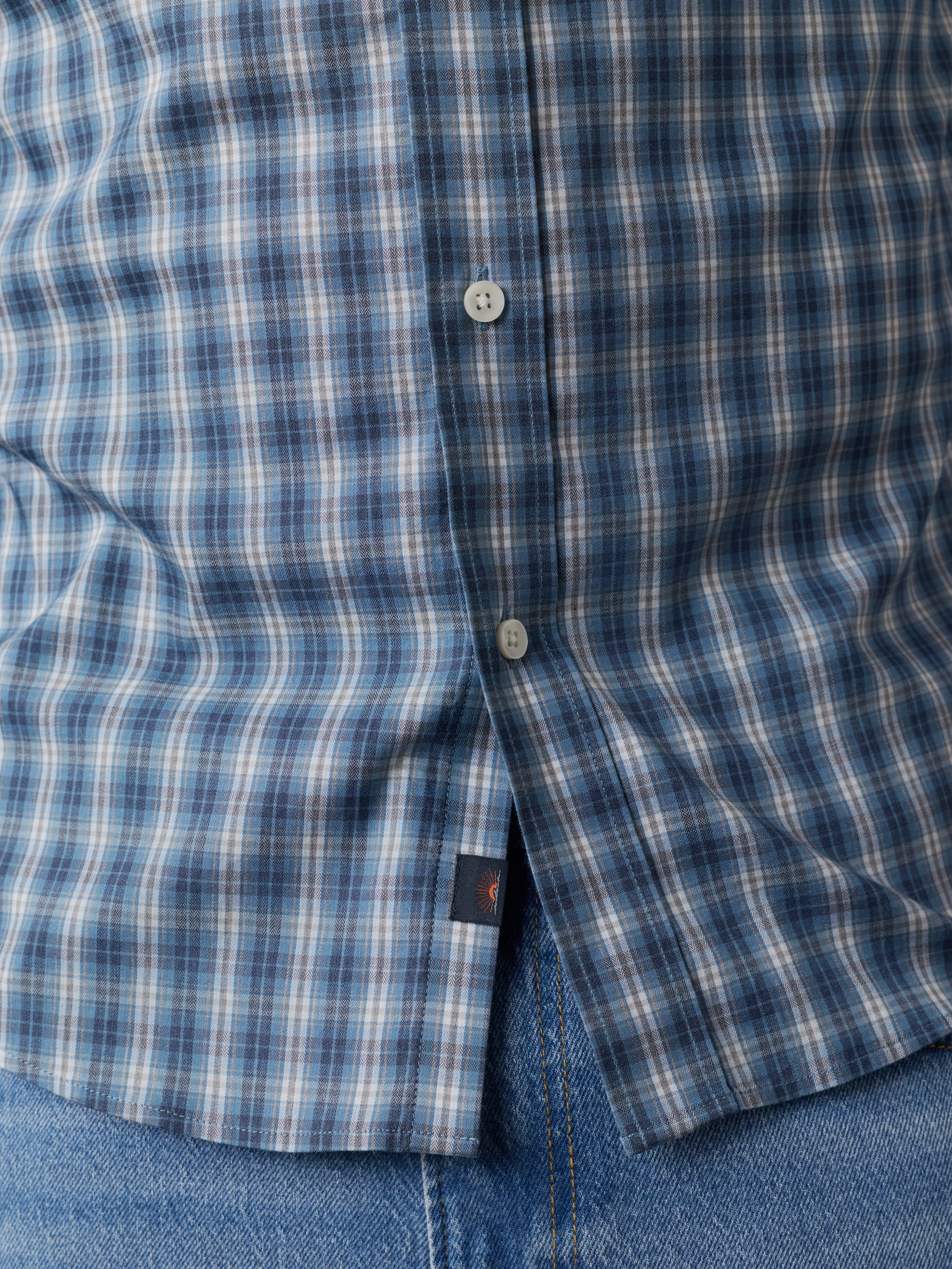 The Movement™ Shirt - Azure Night Plaid | Faherty Brand