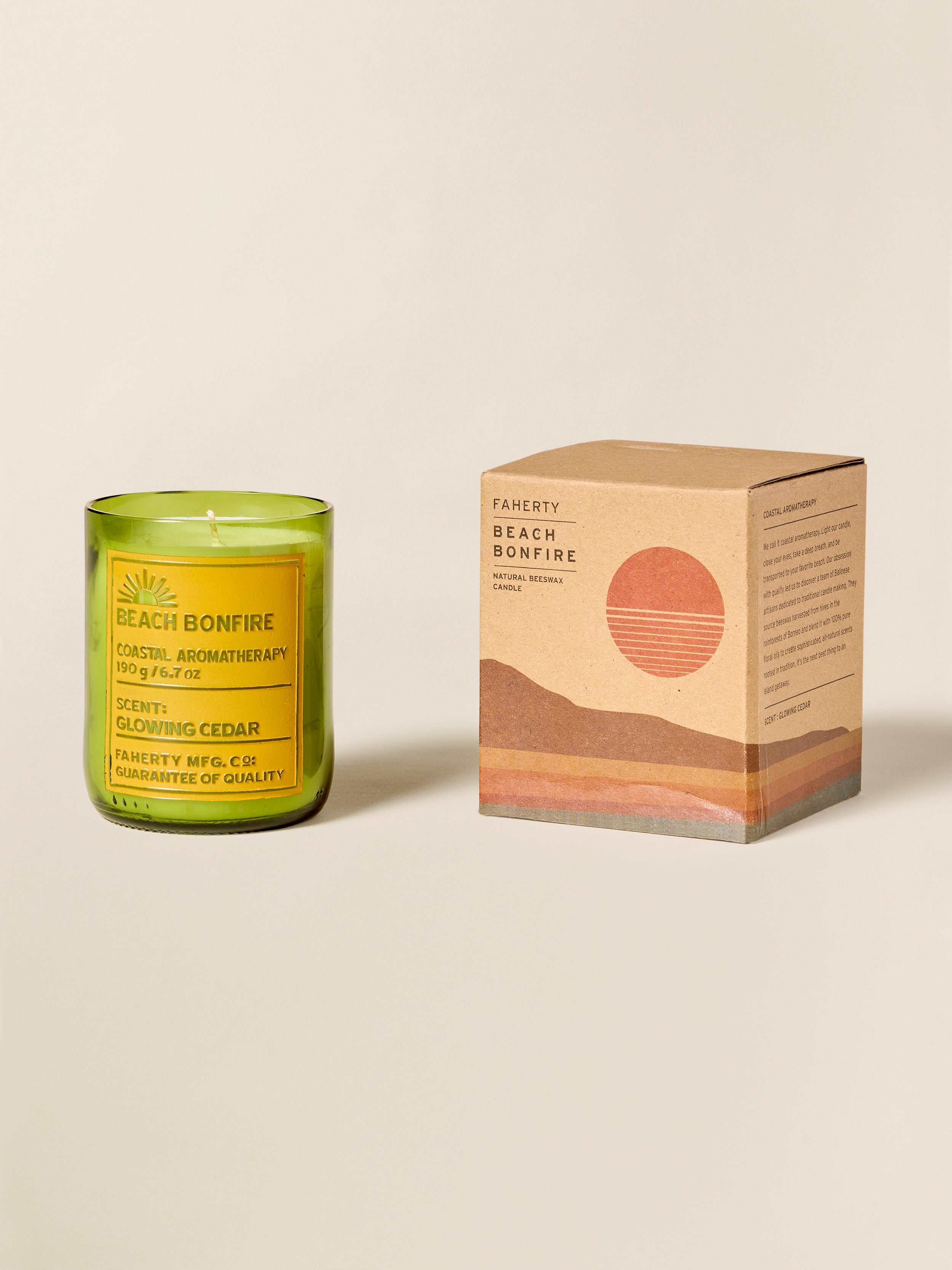 Coastal Aromatherapy Candle - Beach Bonfire | Faherty Brand