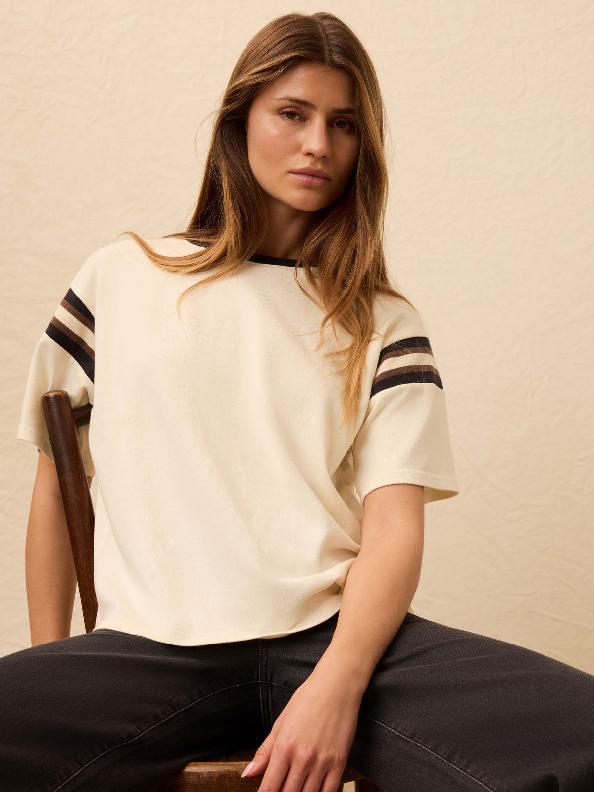  | Sport Jersey Throwback Tee - Phantom Varsity | Faherty Brand, image 4 of 6