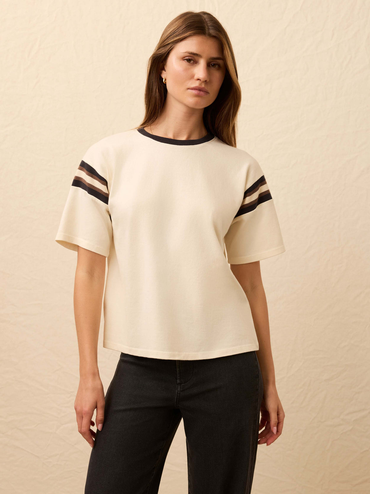  | Sport Jersey Throwback Tee - Phantom Varsity | Faherty Brand, image 2 of 6