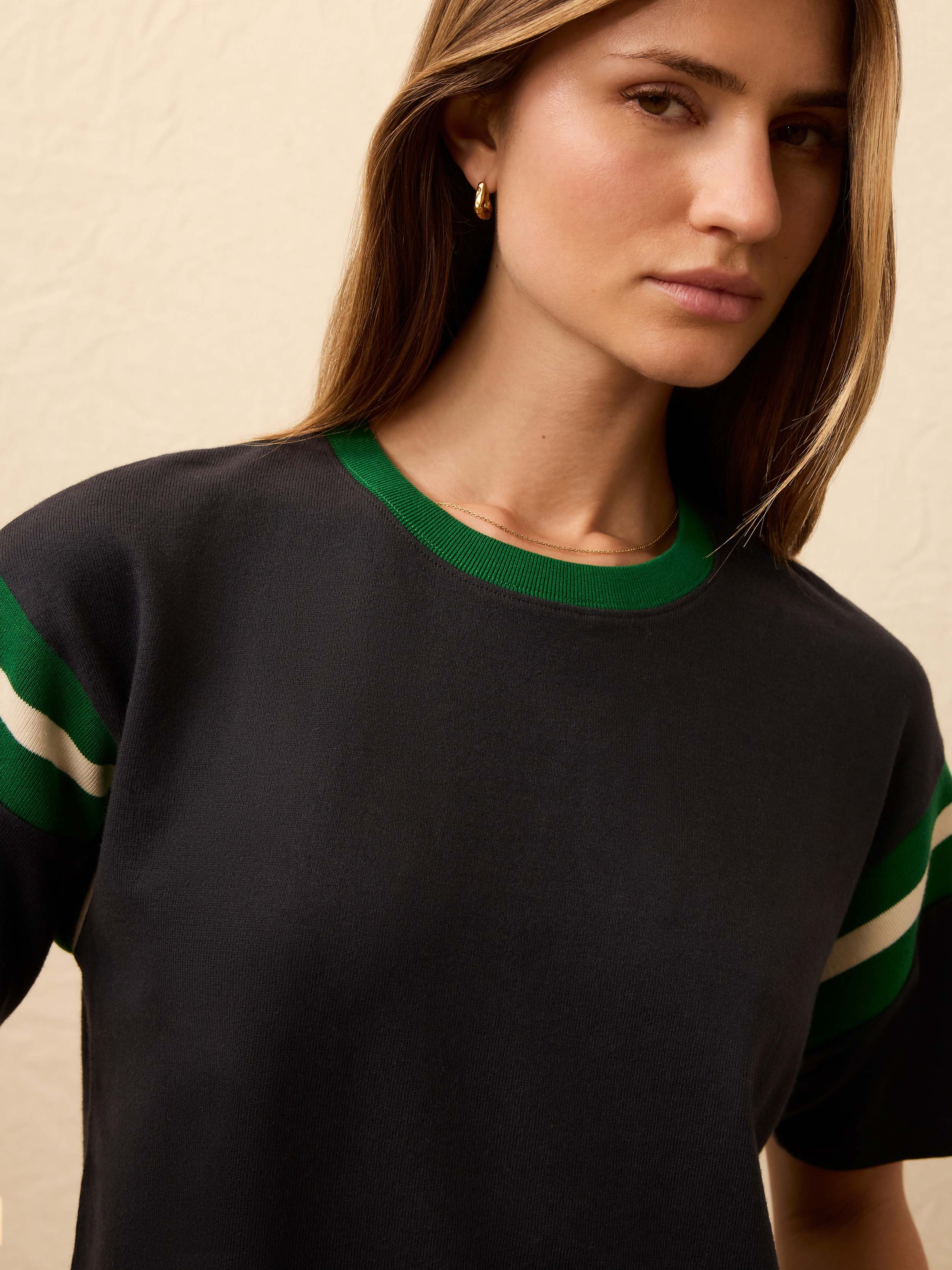 Sport Jersey Throwback Tee - Navy Varsity | Faherty Brand