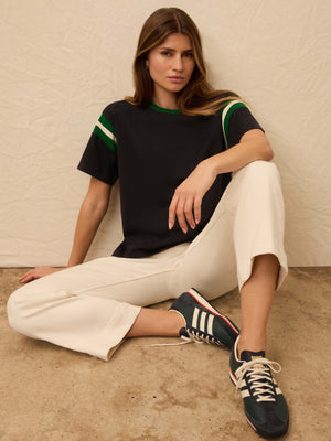 Sport Jersey Throwback Tee - Navy Varsity