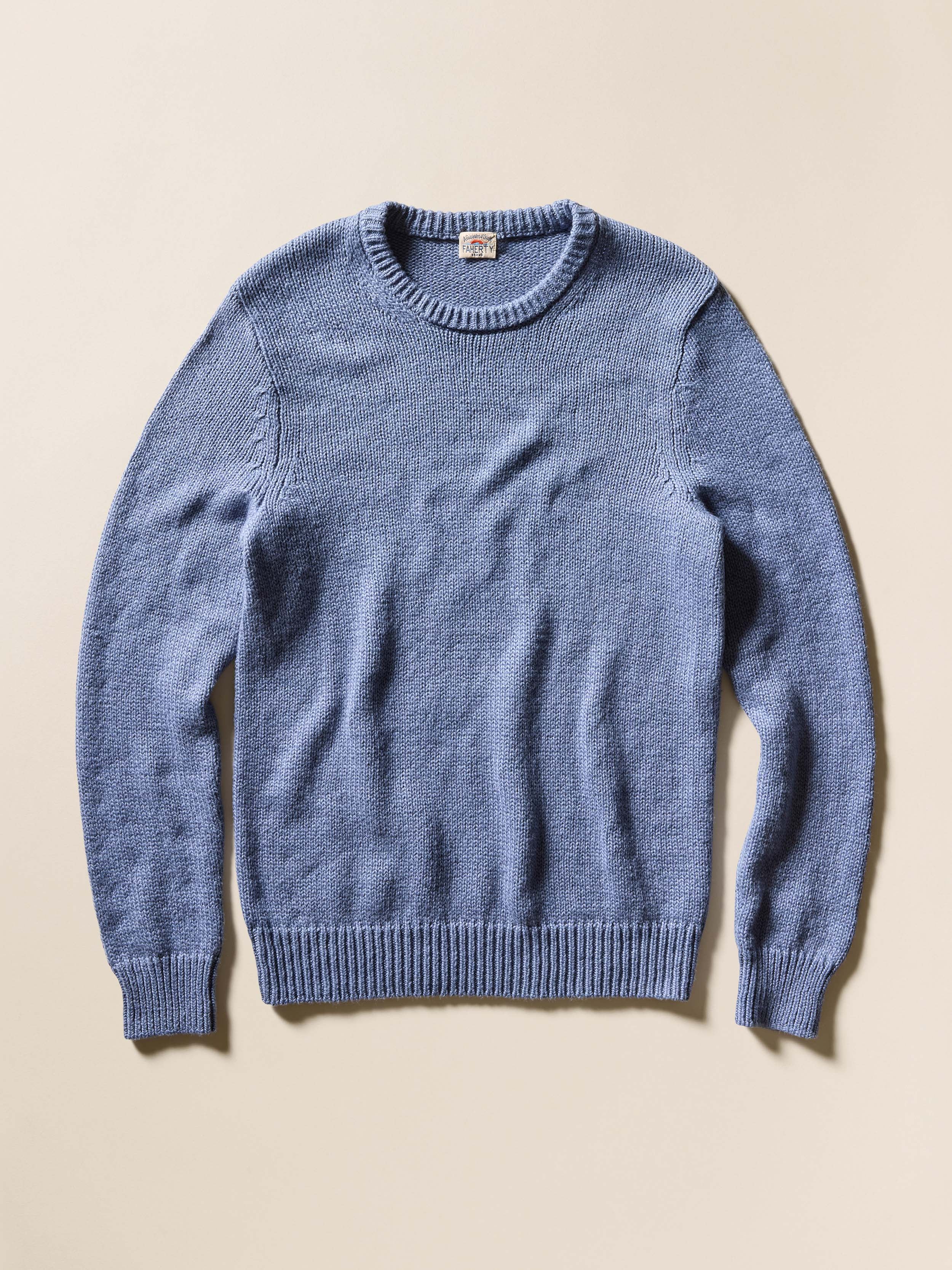 Heirloom Crewneck Sweater - Flint | Faherty Brand
