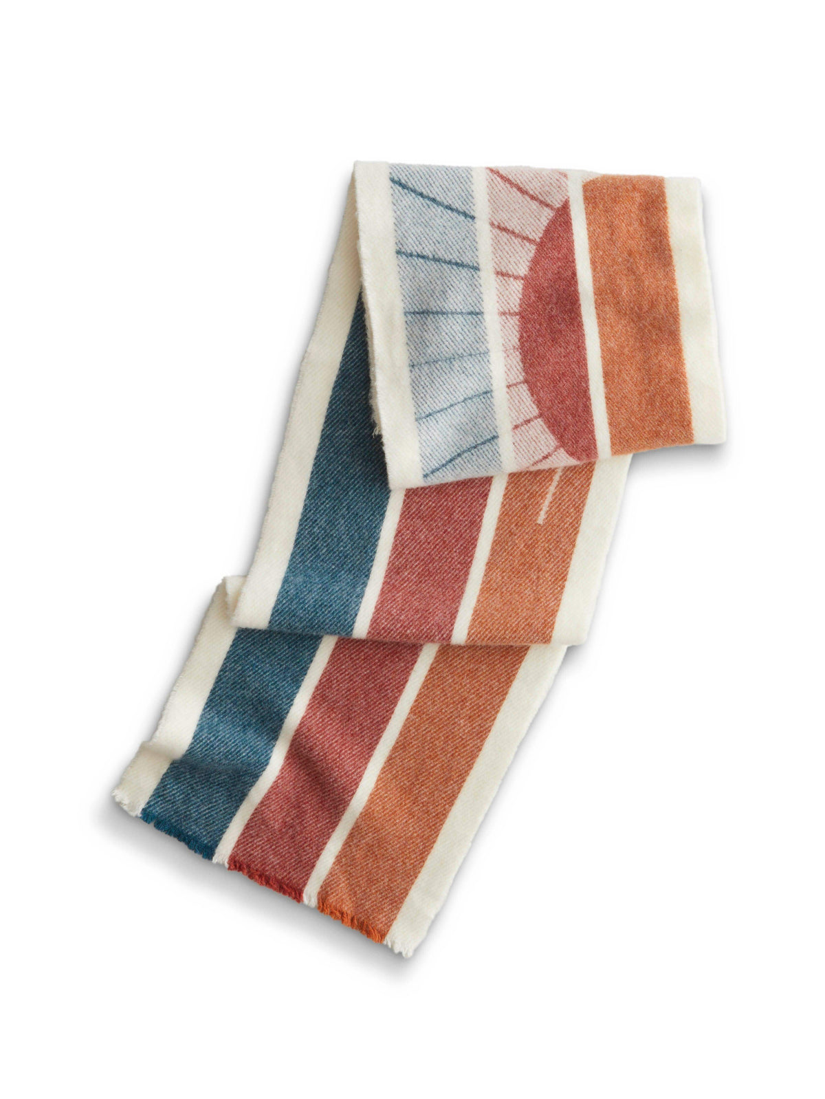 Sun And Wave Scarf - Ivory, image 5 of 5