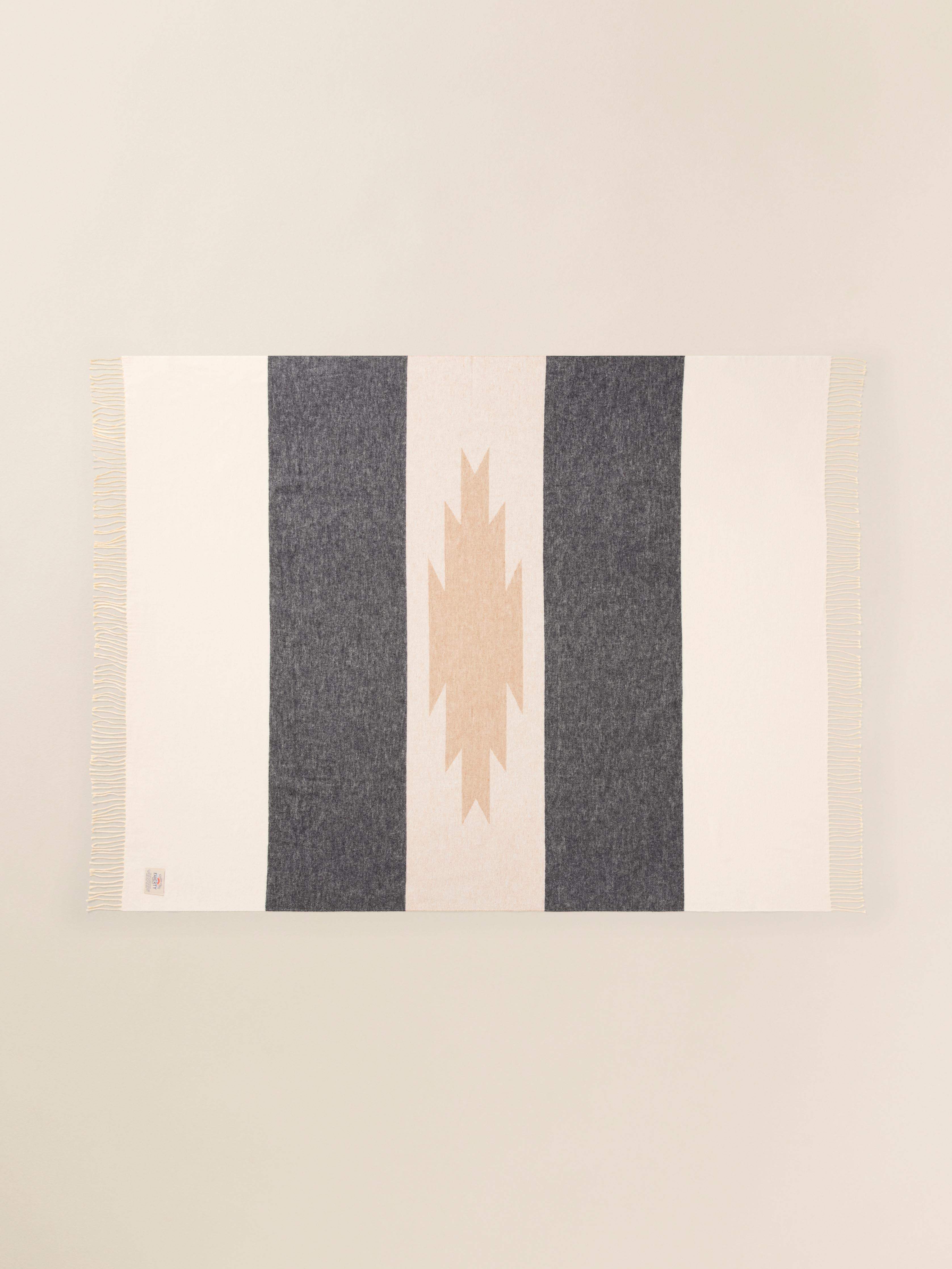 Thunder Voice Eagle Brushed Recycled Cotton Blanket - Iron Ridge | Faherty Brand