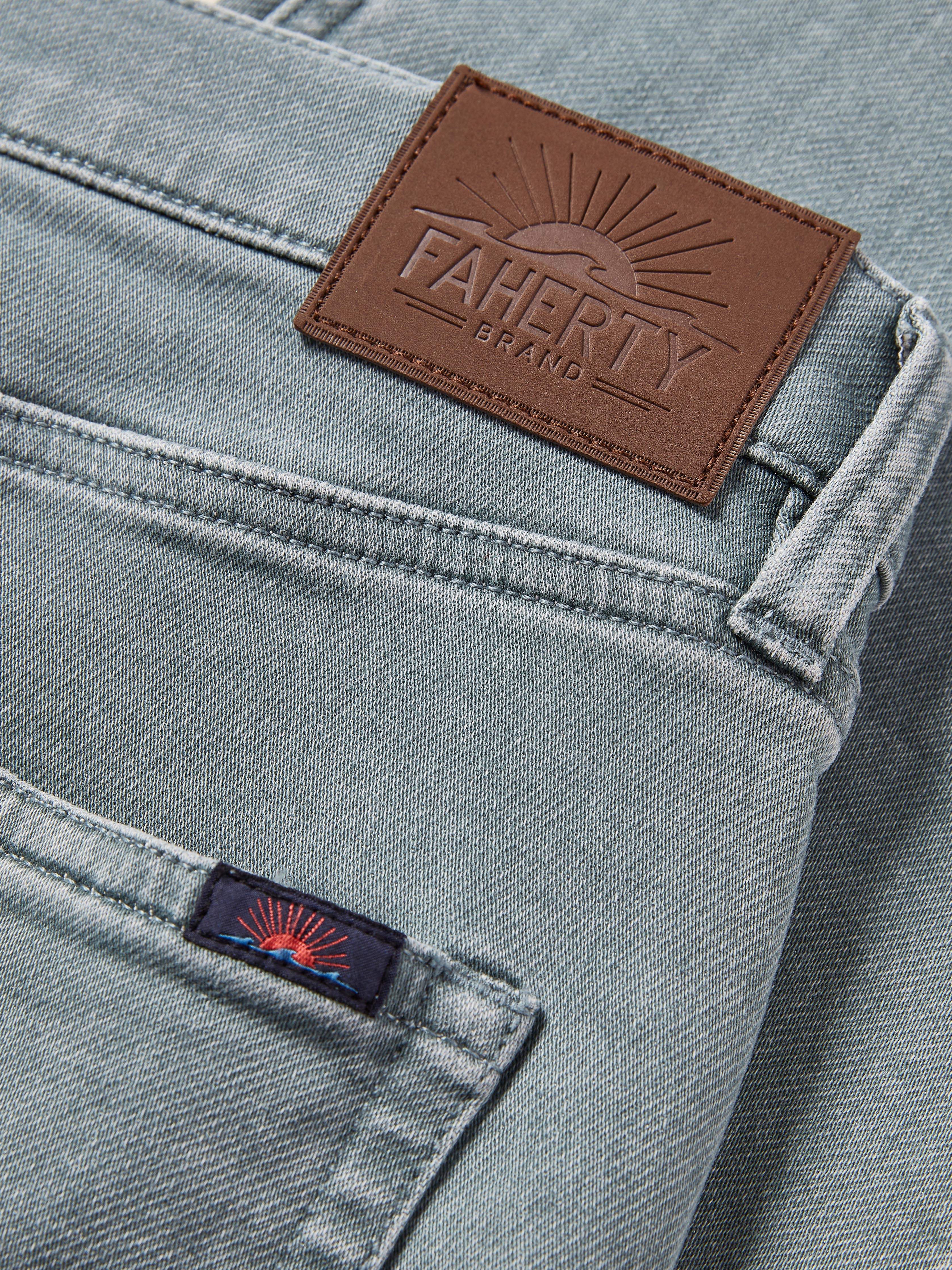 Stretch Terry 5-Pocket Pant - Ocean Glass | Faherty Brand