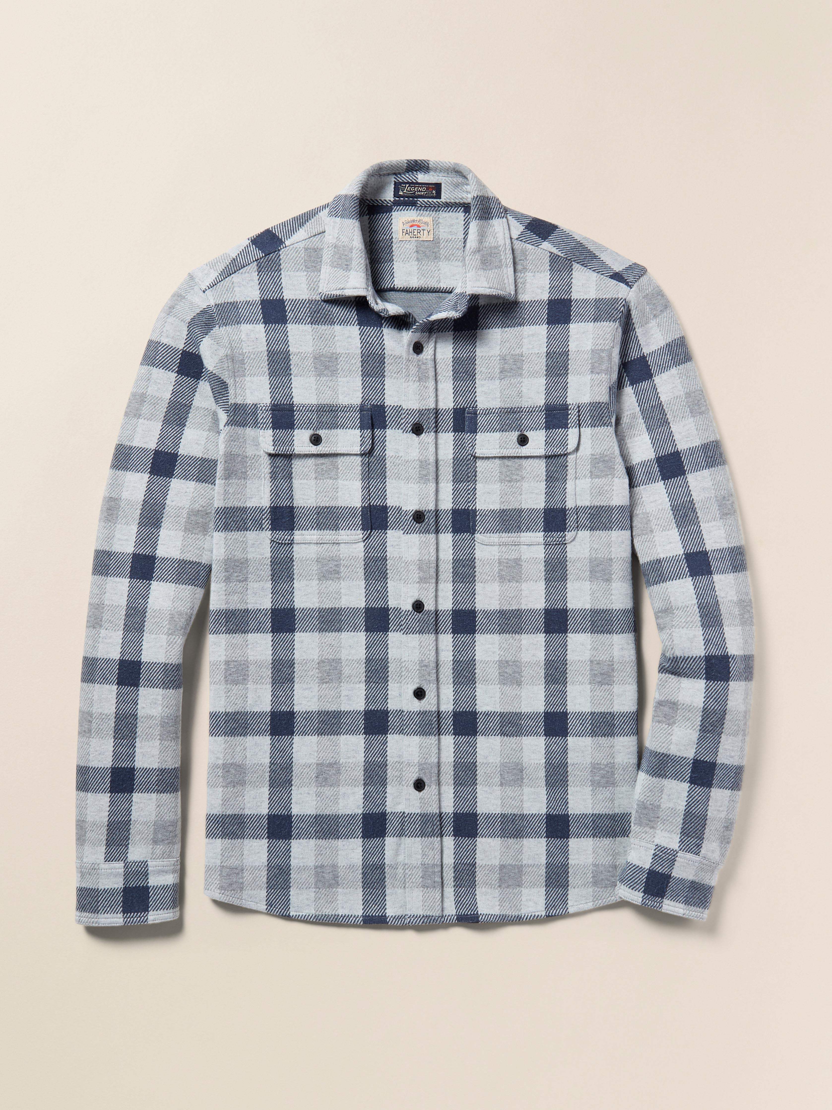 Legend™ Sweater Shirt - Snowy Night Check | Faherty Brand