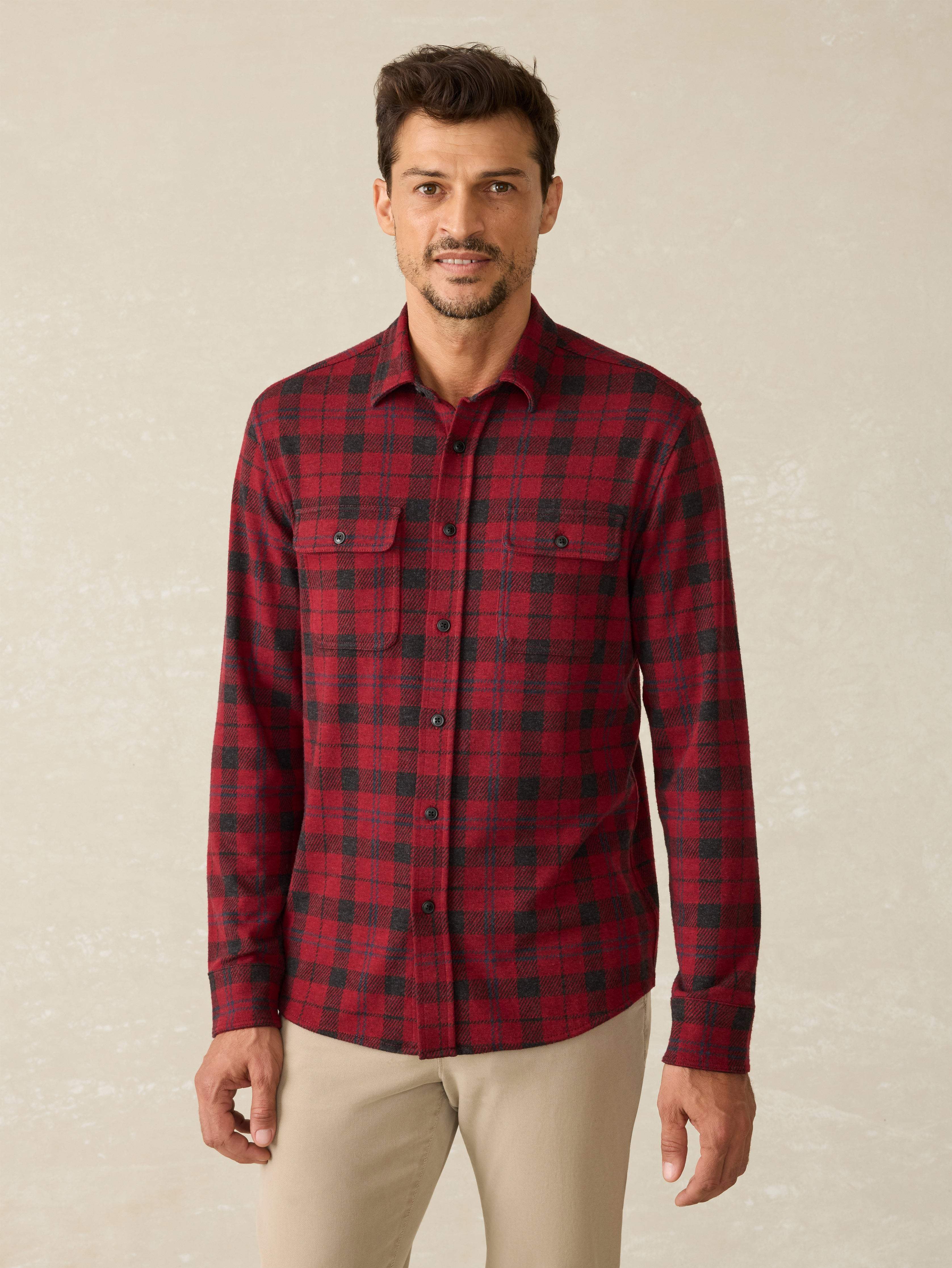 Legend Sweater Shirt - Cherry Creek Plaid