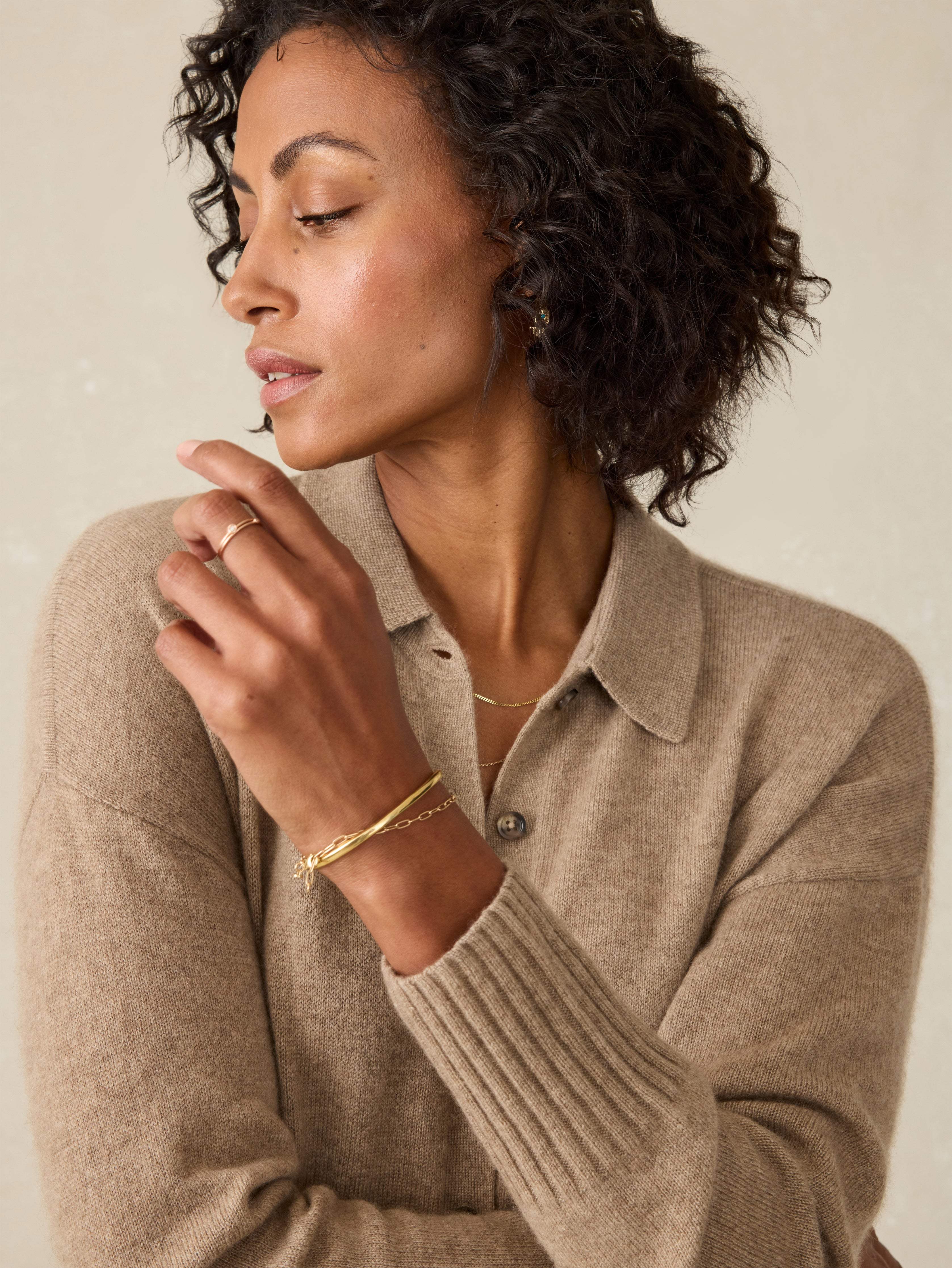 Coastal Cashmere Maxi Shirtdress - Driftwood | Faherty Brand