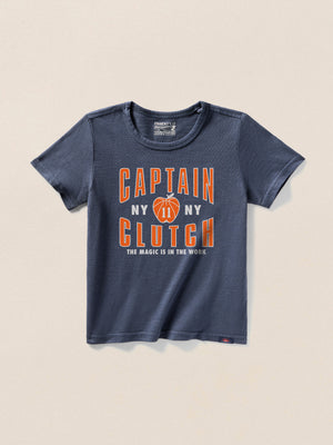 Jalen Brunson Kids Sunwashed Tee - Dune Navy