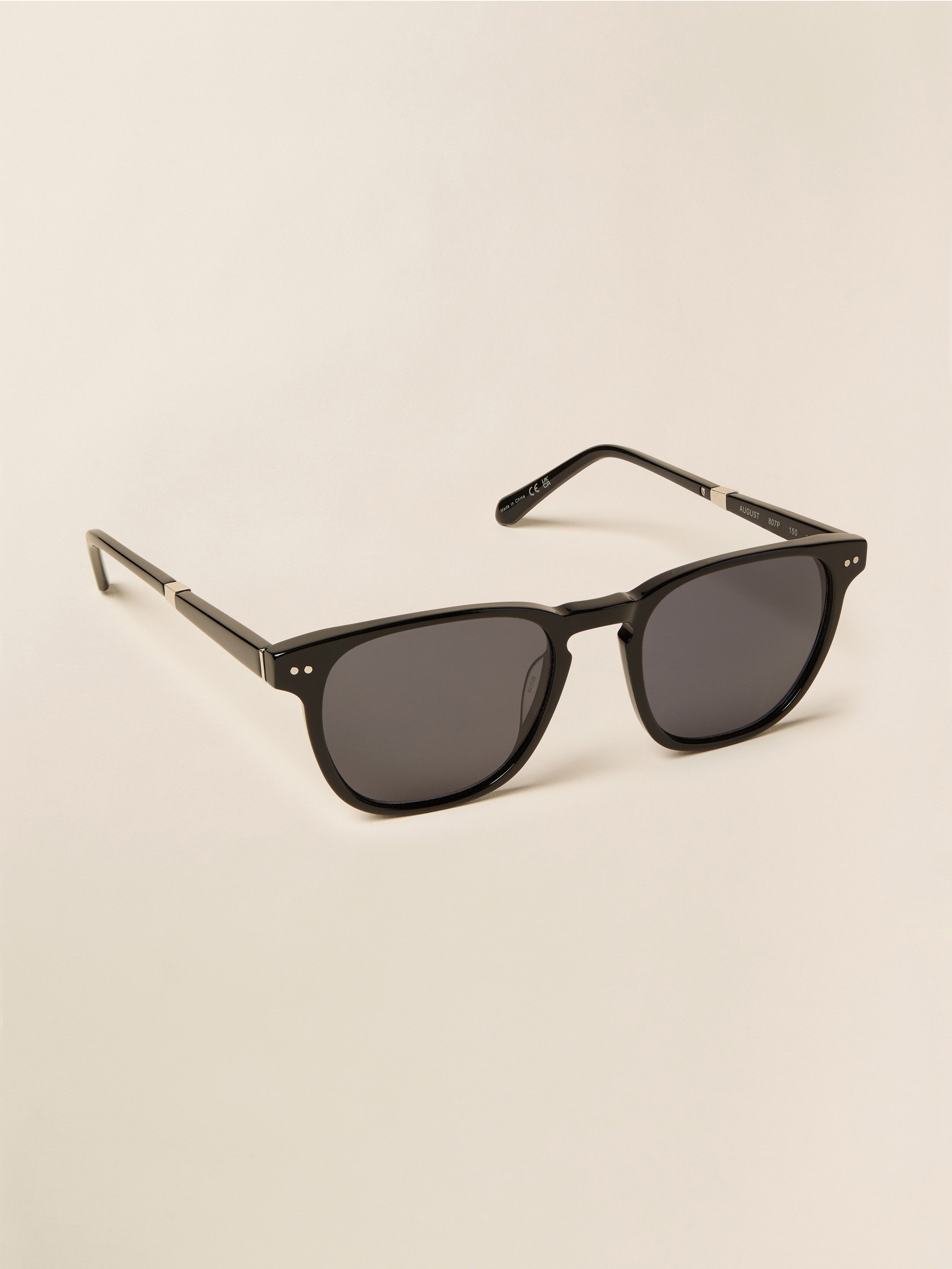 August Sunglasses - Black Solid Gray | Faherty Brand