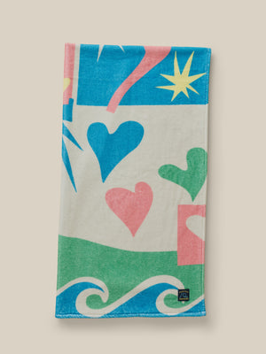 Faherty x Quiksilver Beach Towel - Sunshine Coast Tile