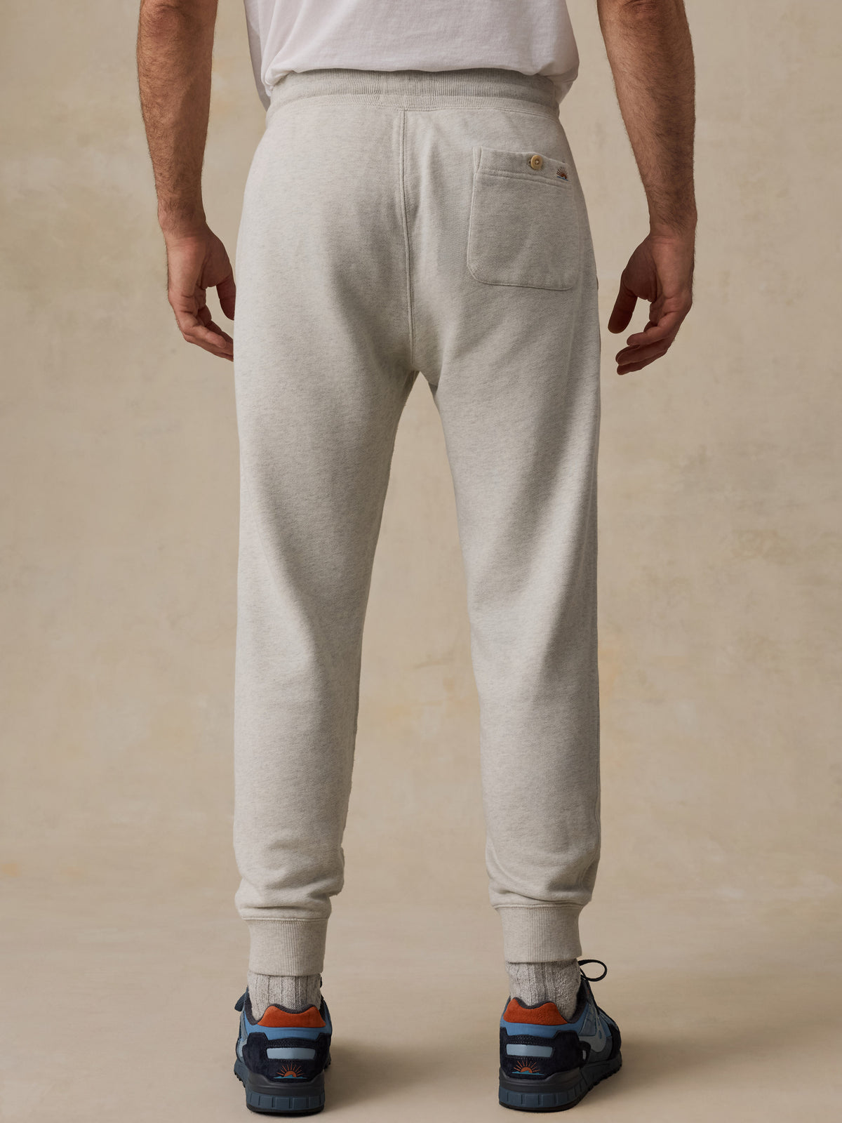 High Standard Fleece Sweatpant - Antique Ivory Heather, image 3 of 6