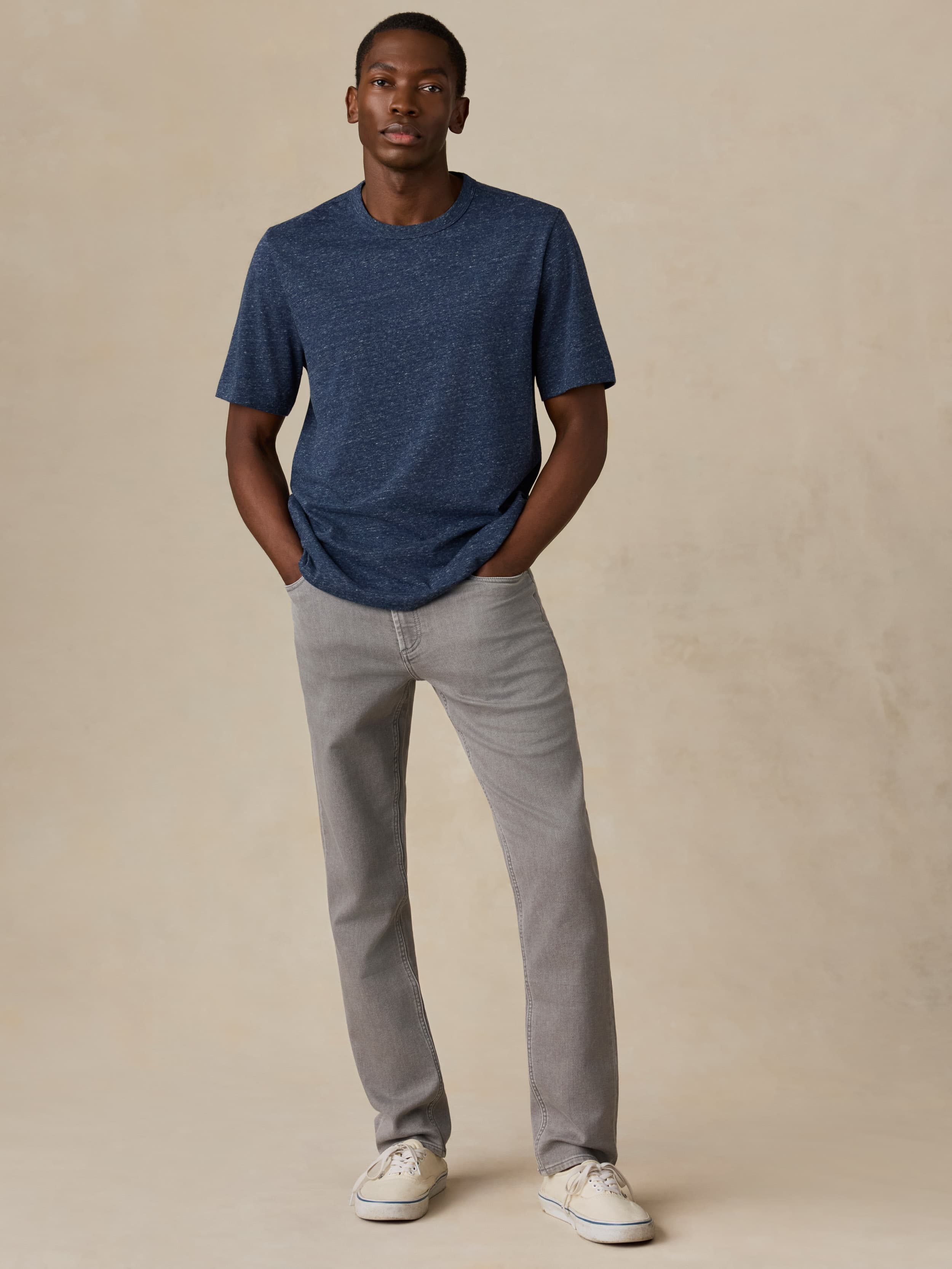 Stretch Terry 5-Pocket Pant - Steel Grey | Faherty Brand