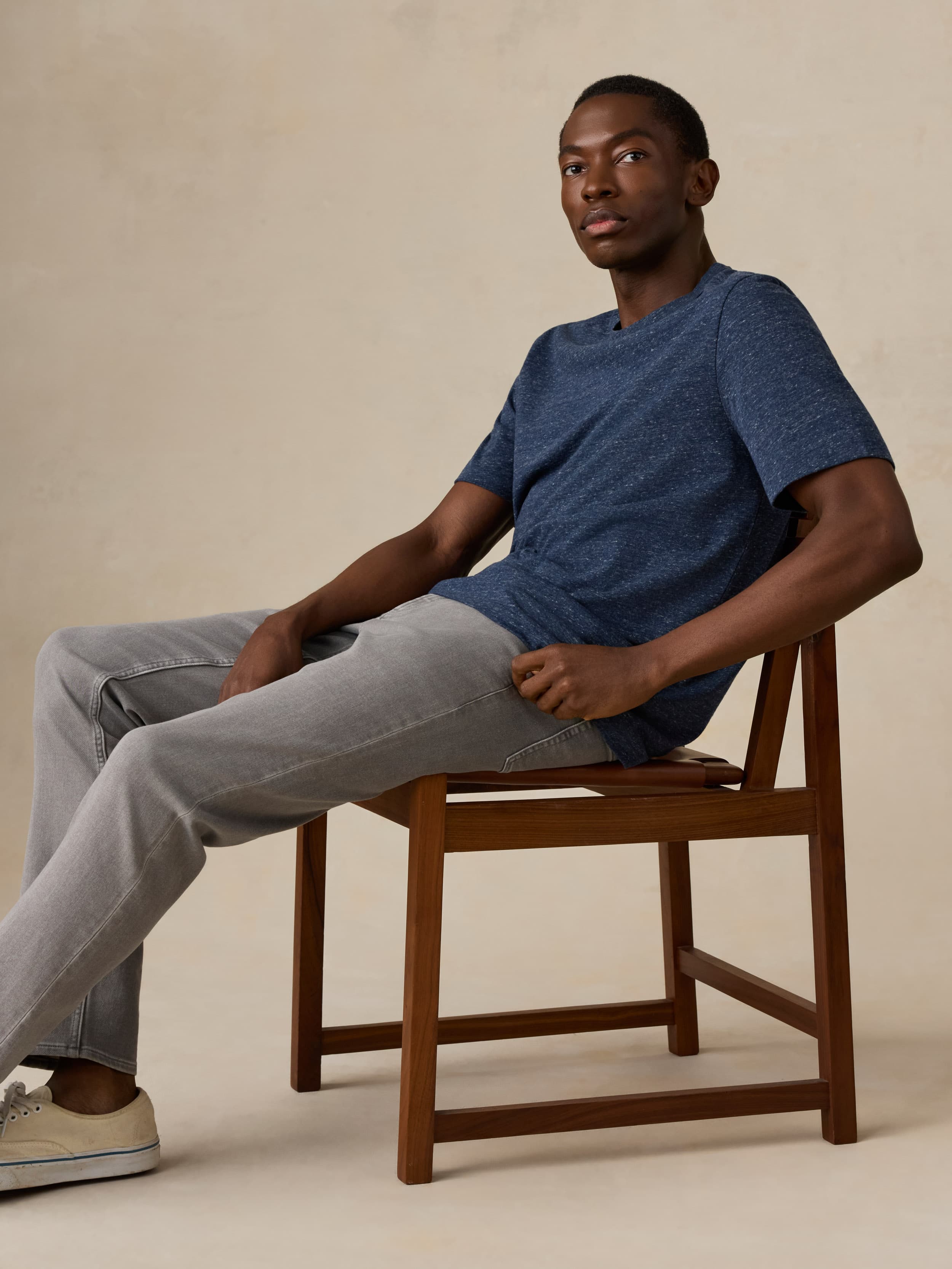 Stretch Terry 5-Pocket Pant - Steel Grey | Faherty Brand