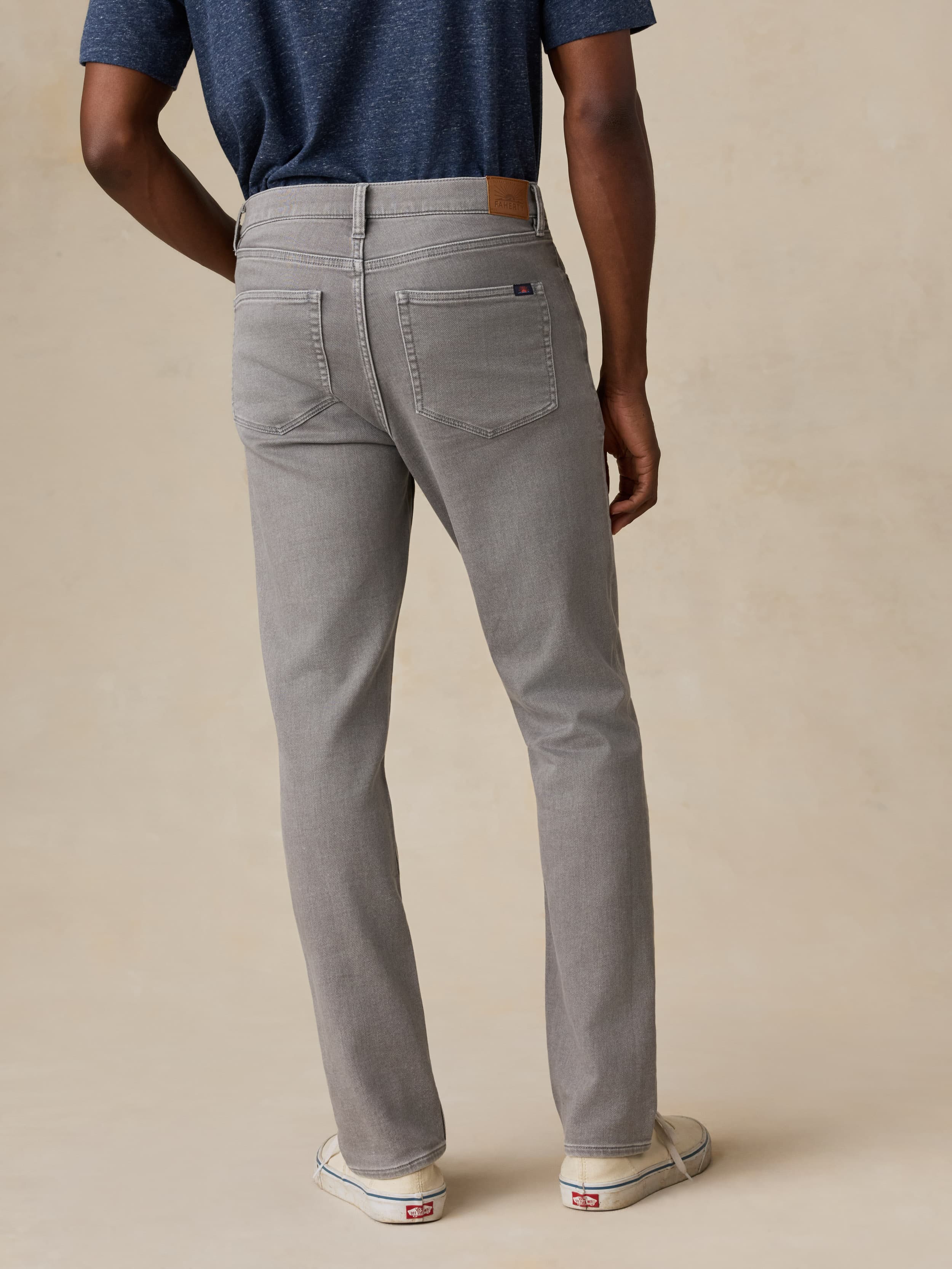 Stretch Terry 5-Pocket Pant - Steel Grey | Faherty Brand