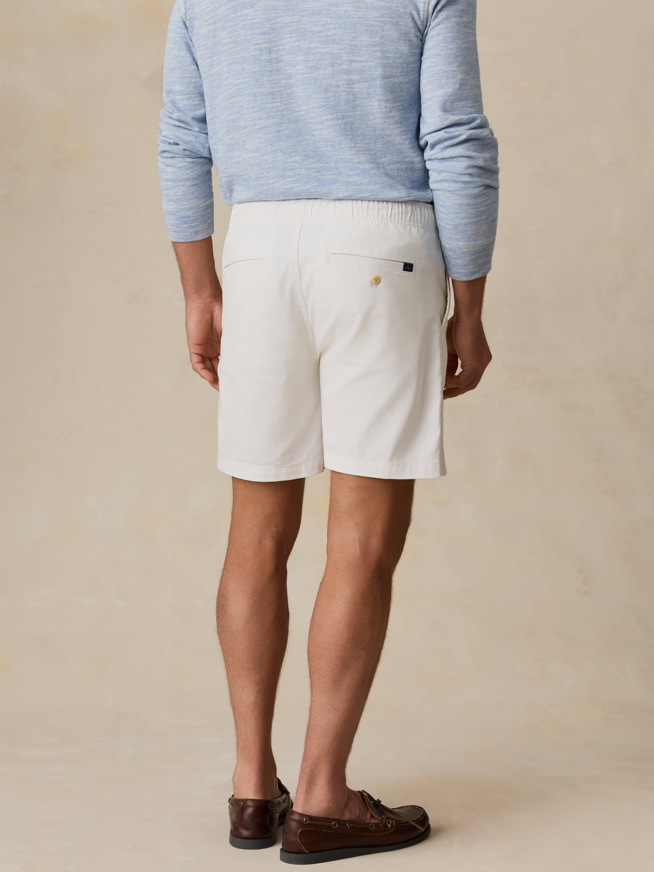Essential Drawstring Short - Boneyard White | Faherty Brand