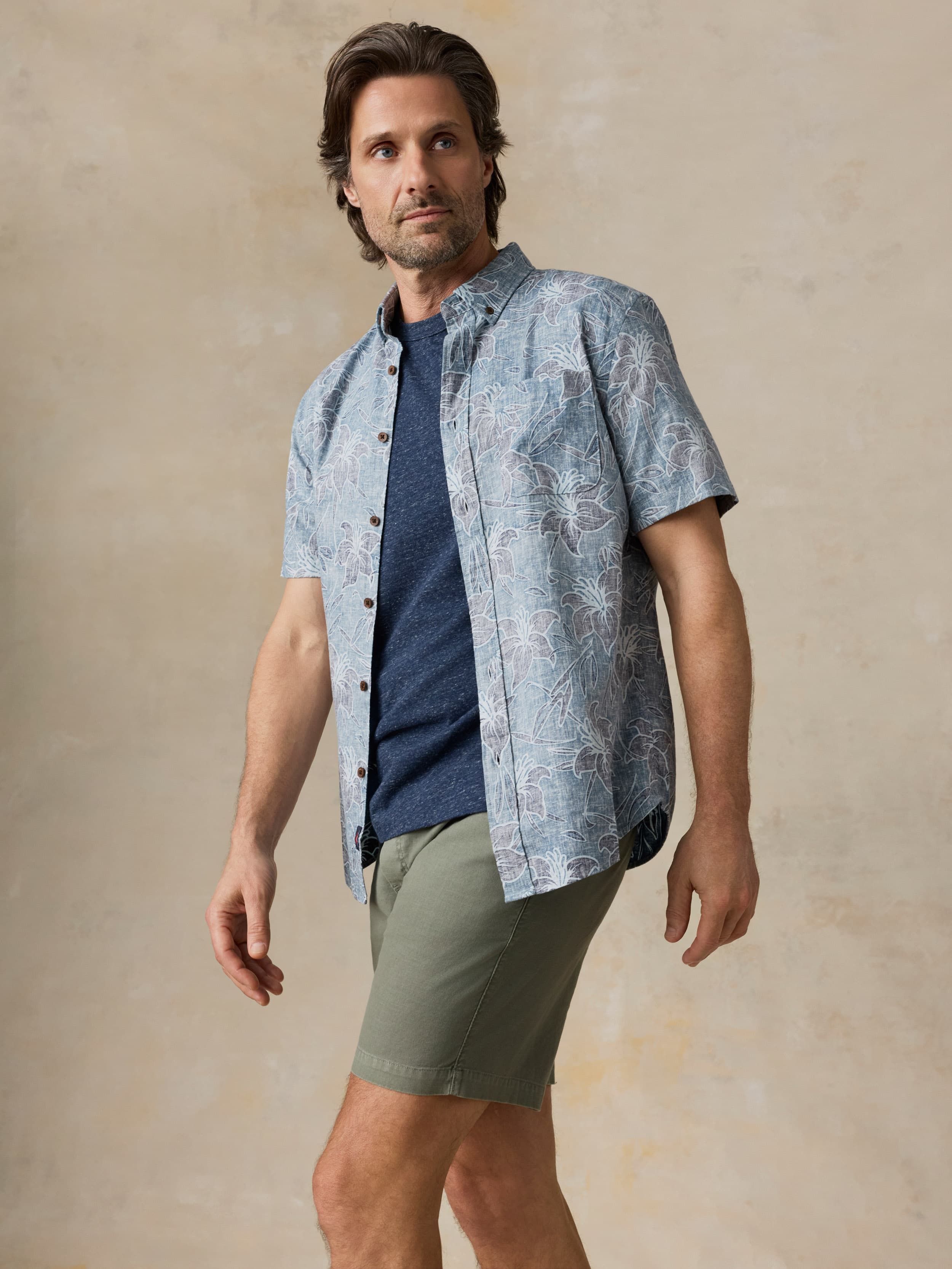 Essential Drawstring Short - Desert Olive | Faherty Brand