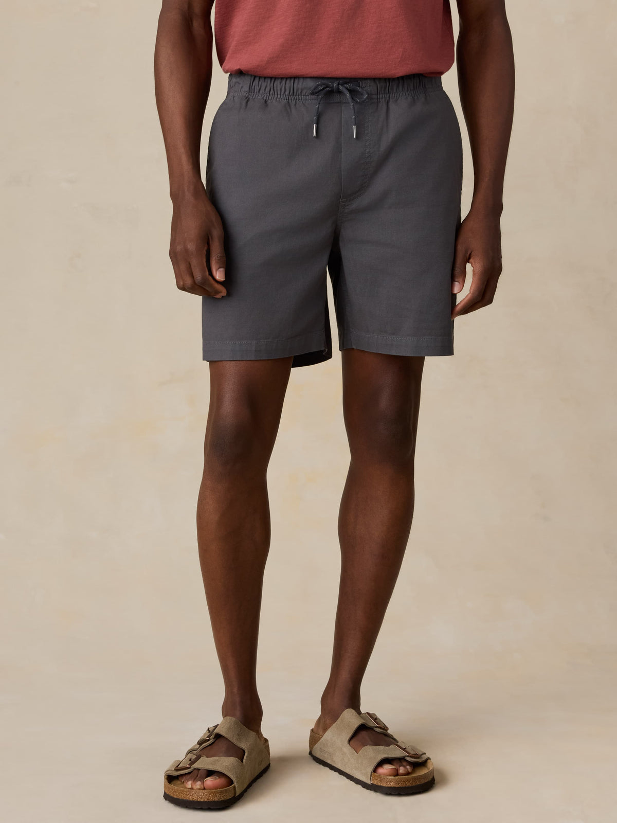  | Essential Drawstring Short - Graphite Tide | Faherty Brand, image 1 of 2