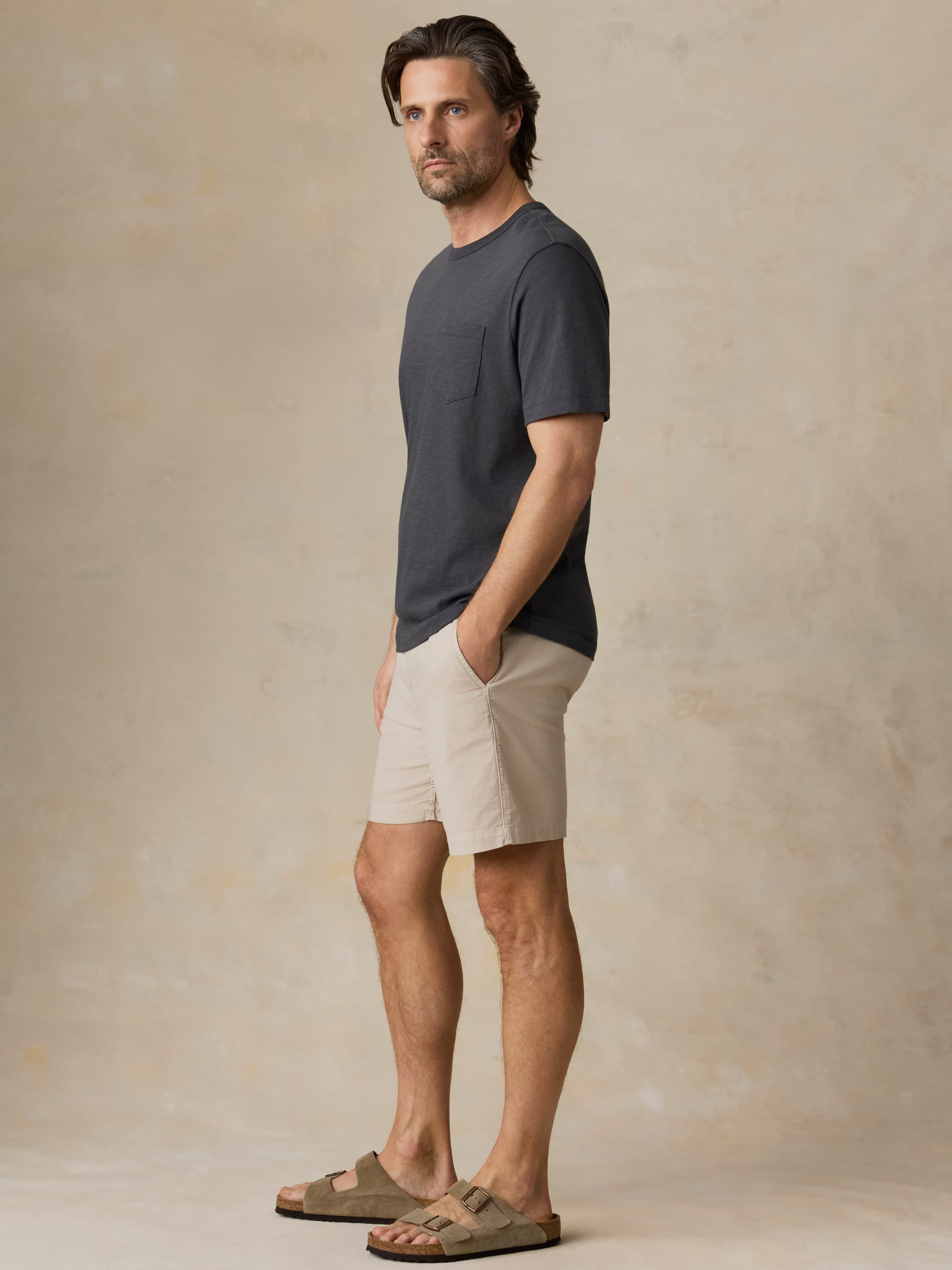 Essential Drawstring Short - Stone | Faherty Brand