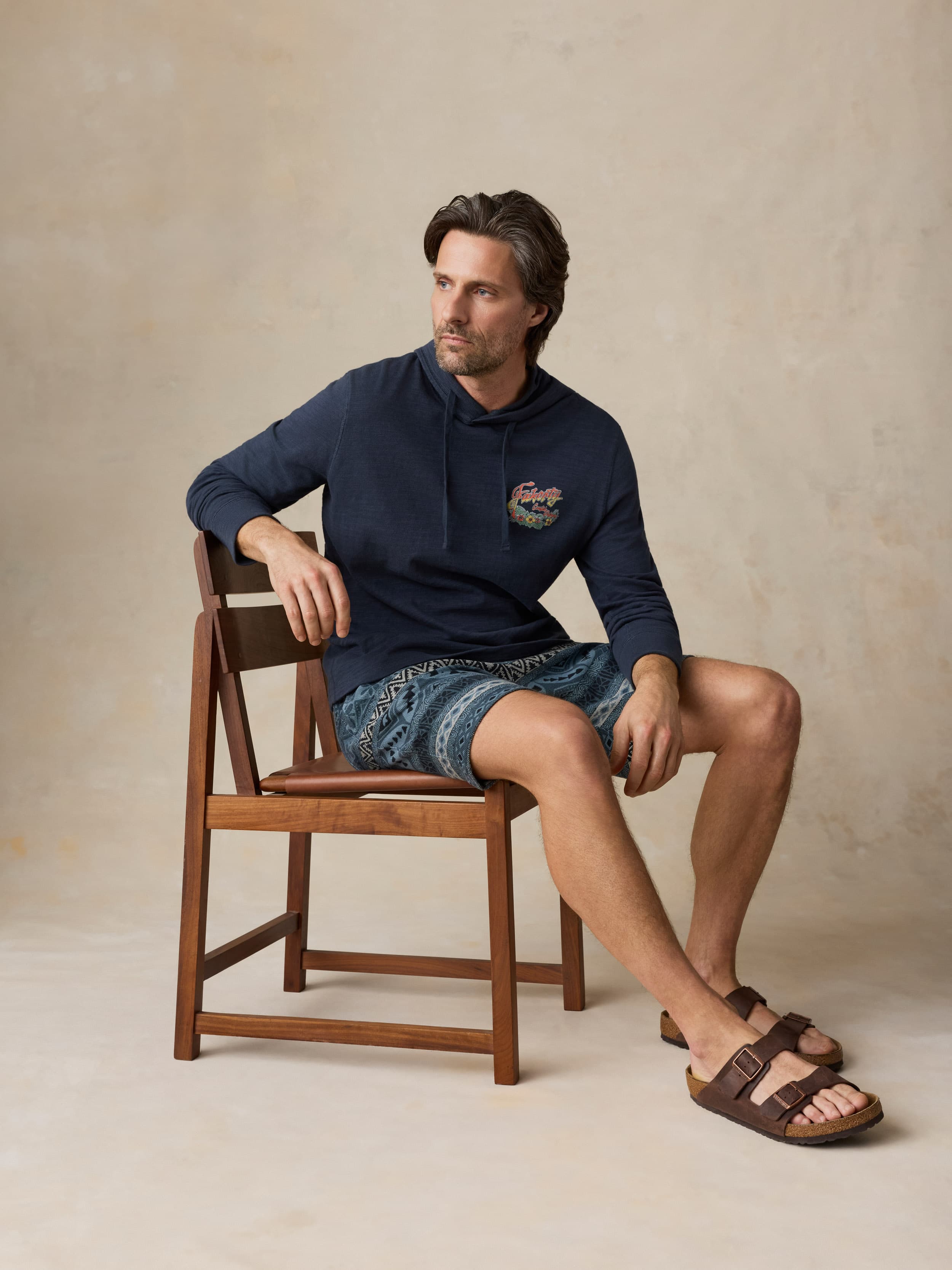 Baja Knit Short - Cay Blues Block | Faherty Brand