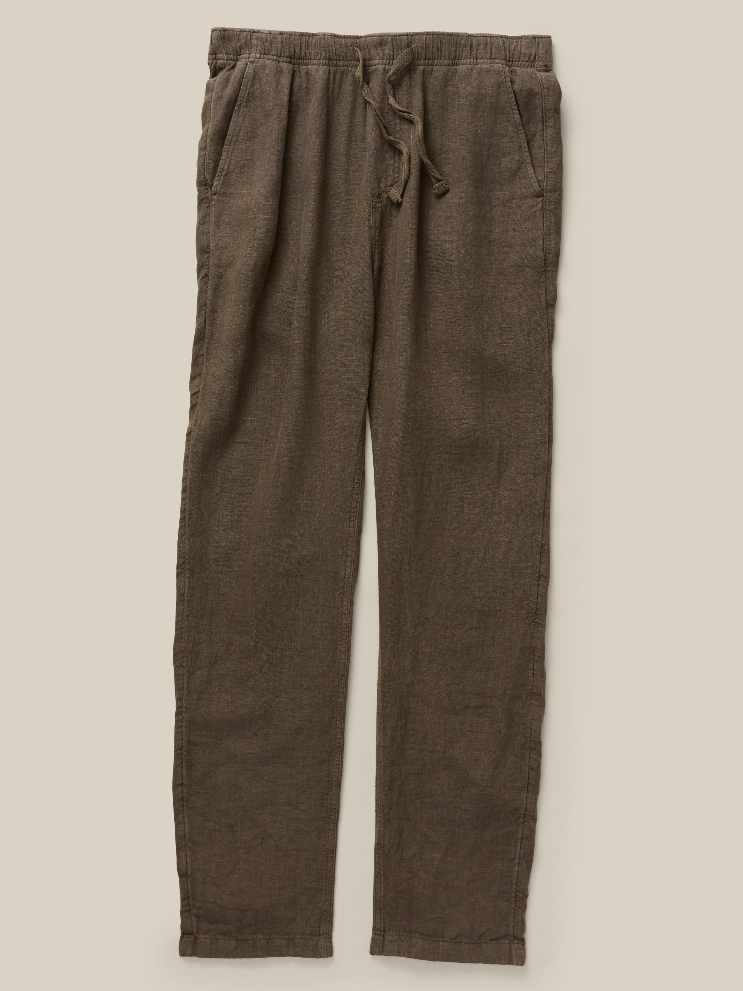 Linen Drawstring Pant - Dark Palm | Faherty Brand