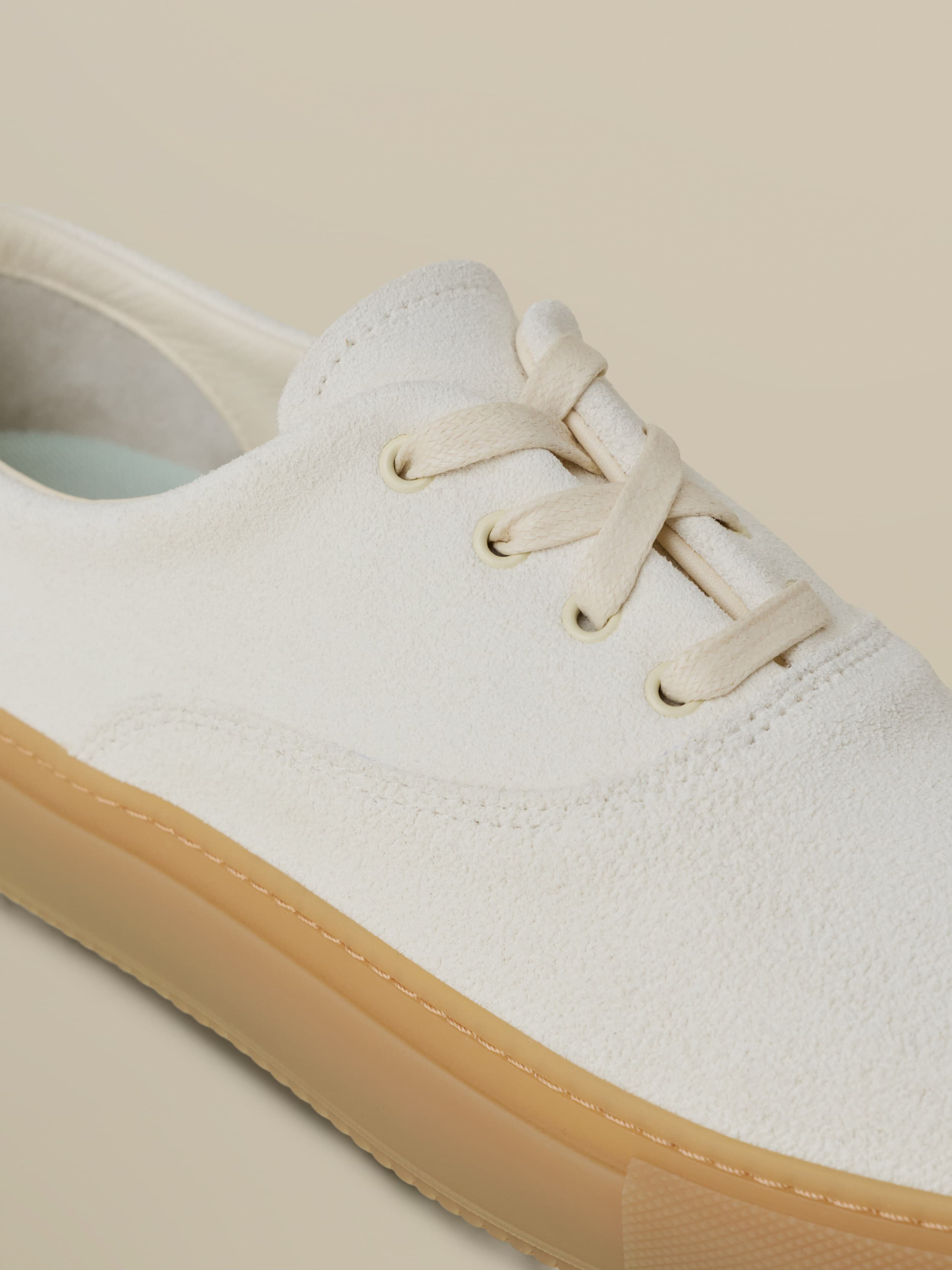 Faherty X Opie Way Deck Sneaker - Off White | Faherty Brand