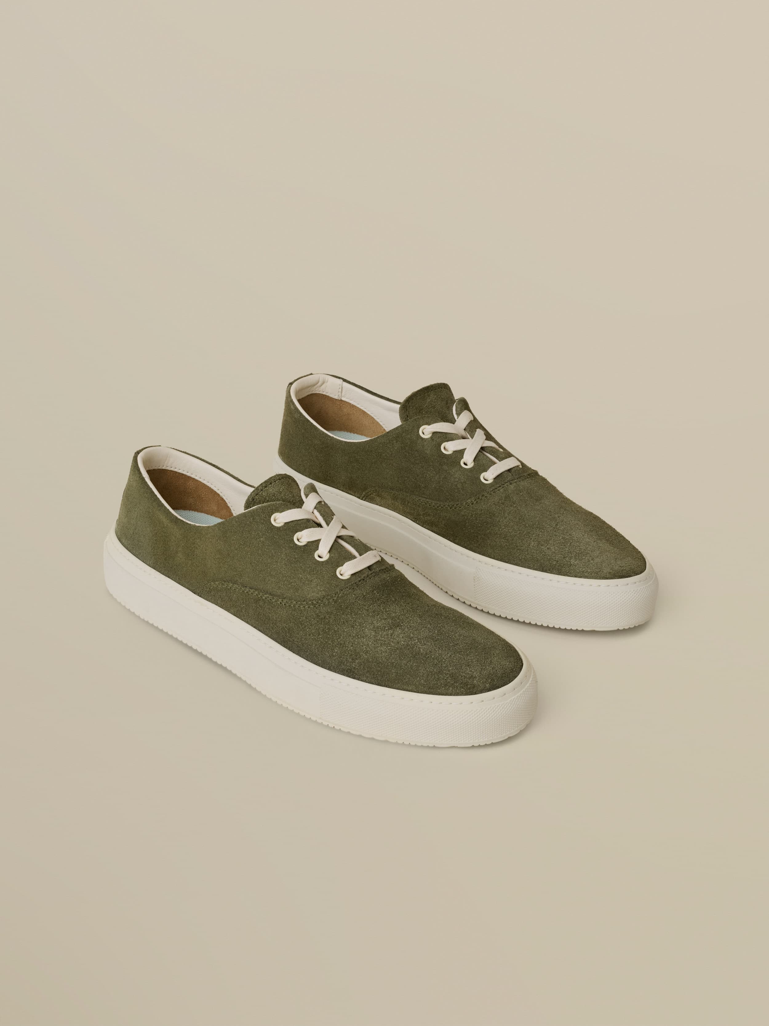 Faherty X Opie Way Deck Sneaker - Olive | Faherty Brand