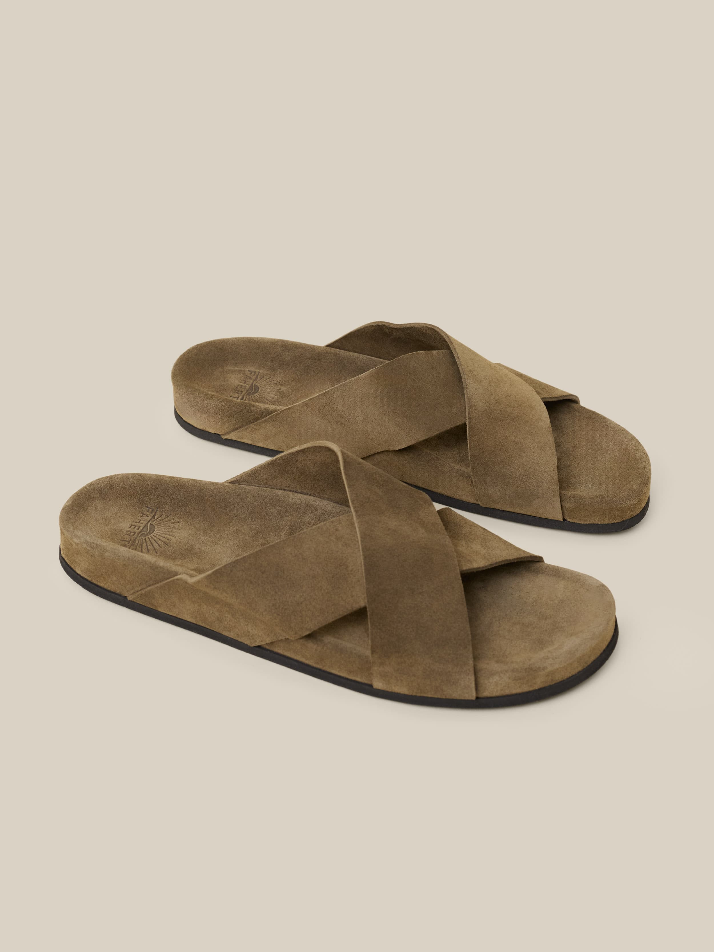 Men's Low Tide Suede Slide - Olive