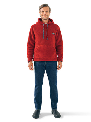 High Pile Fleece Popover Hoodie - Winter Berry