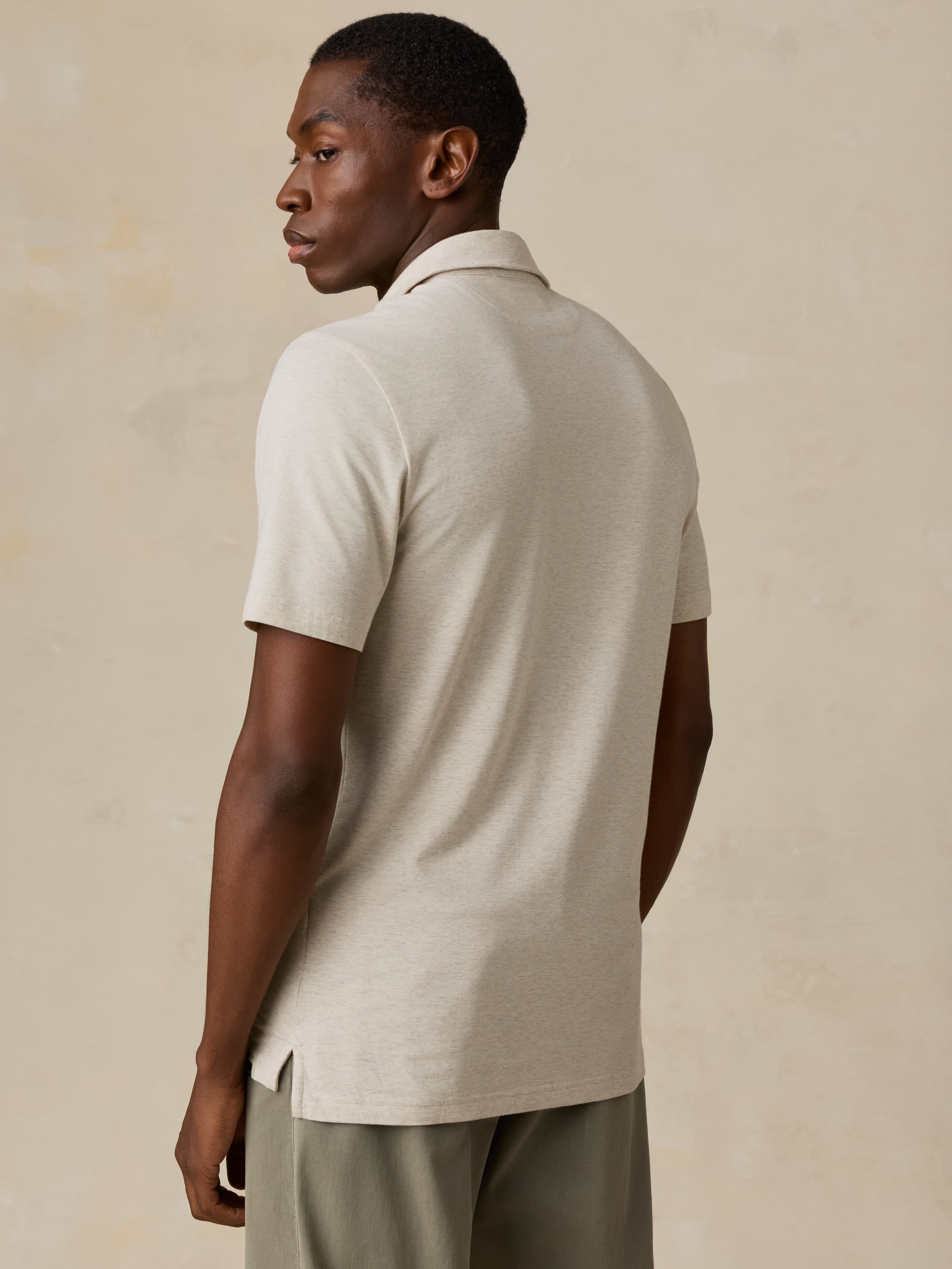 Short-Sleeve Movement™ Polo - Shore Sand Feeder | Faherty Brand