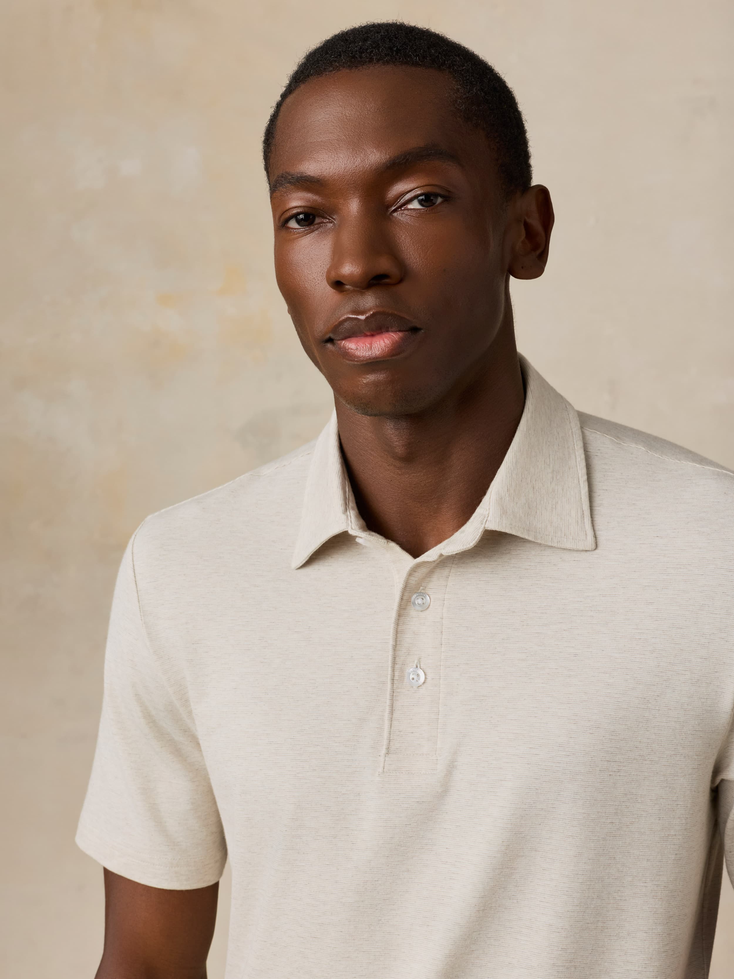 Short-Sleeve Movement™ Polo - Shore Sand Feeder | Faherty Brand