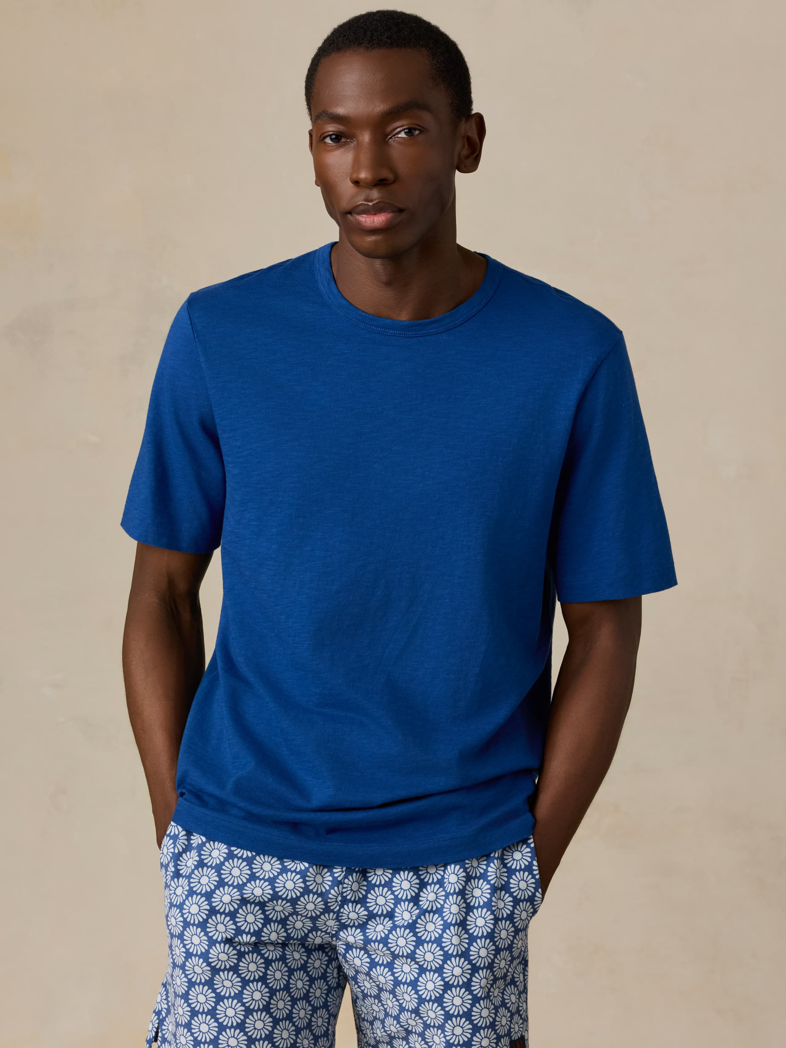 Sunwashed Regenerative Tee - Antilles Blue | Faherty Brand