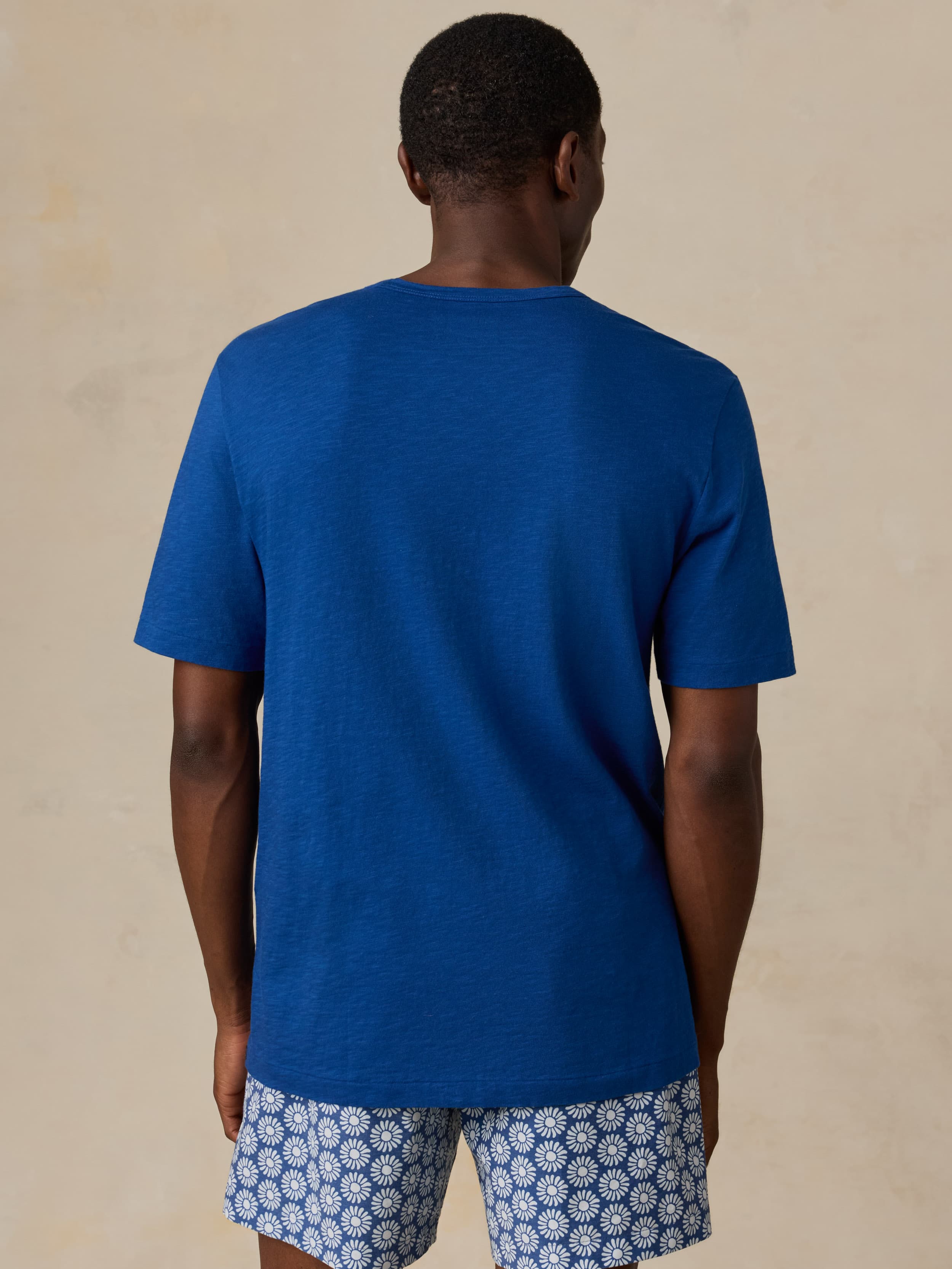 Sunwashed Regenerative Tee - Antilles Blue | Faherty Brand