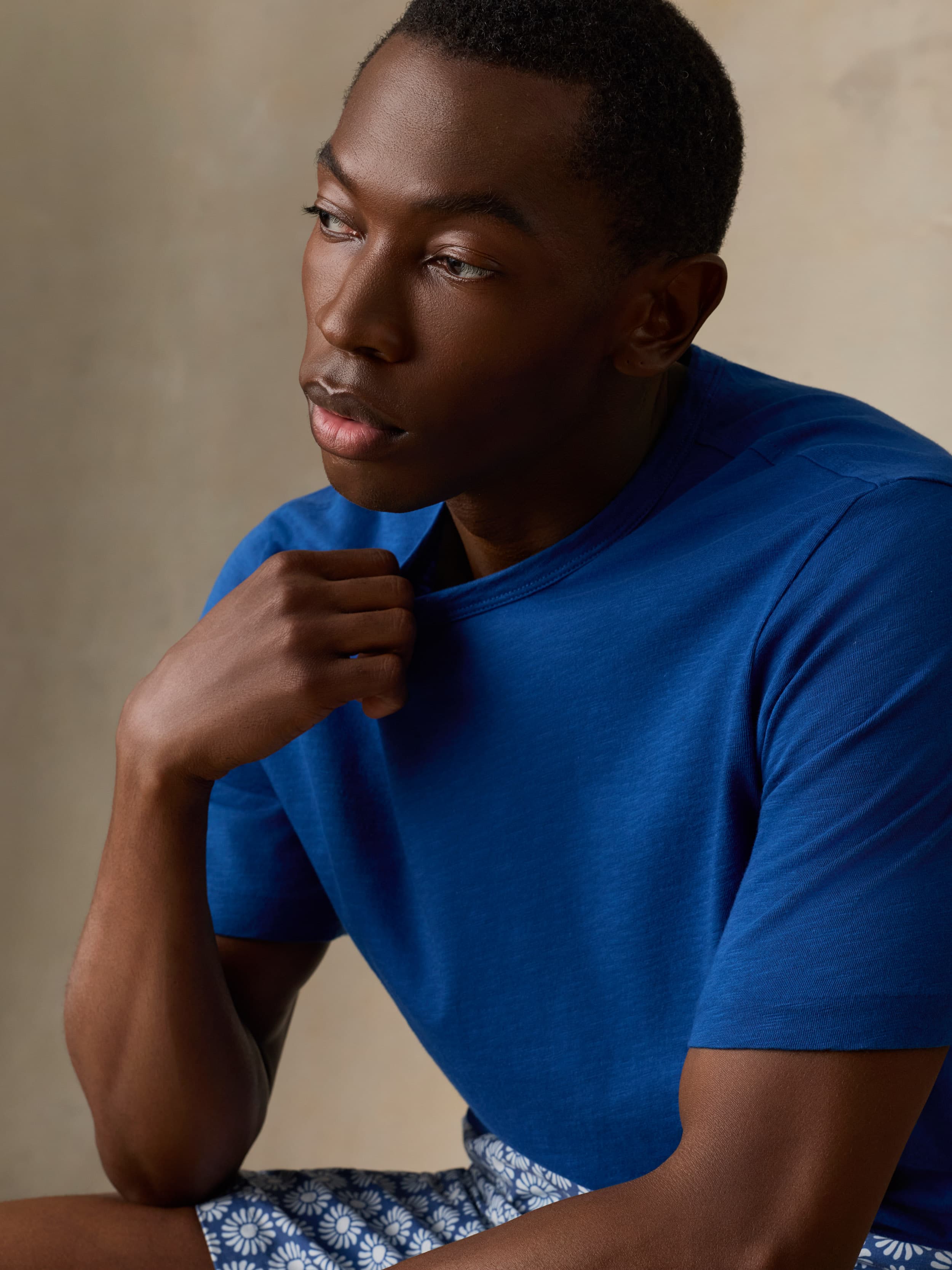 Sunwashed Regenerative Tee - Antilles Blue | Faherty Brand
