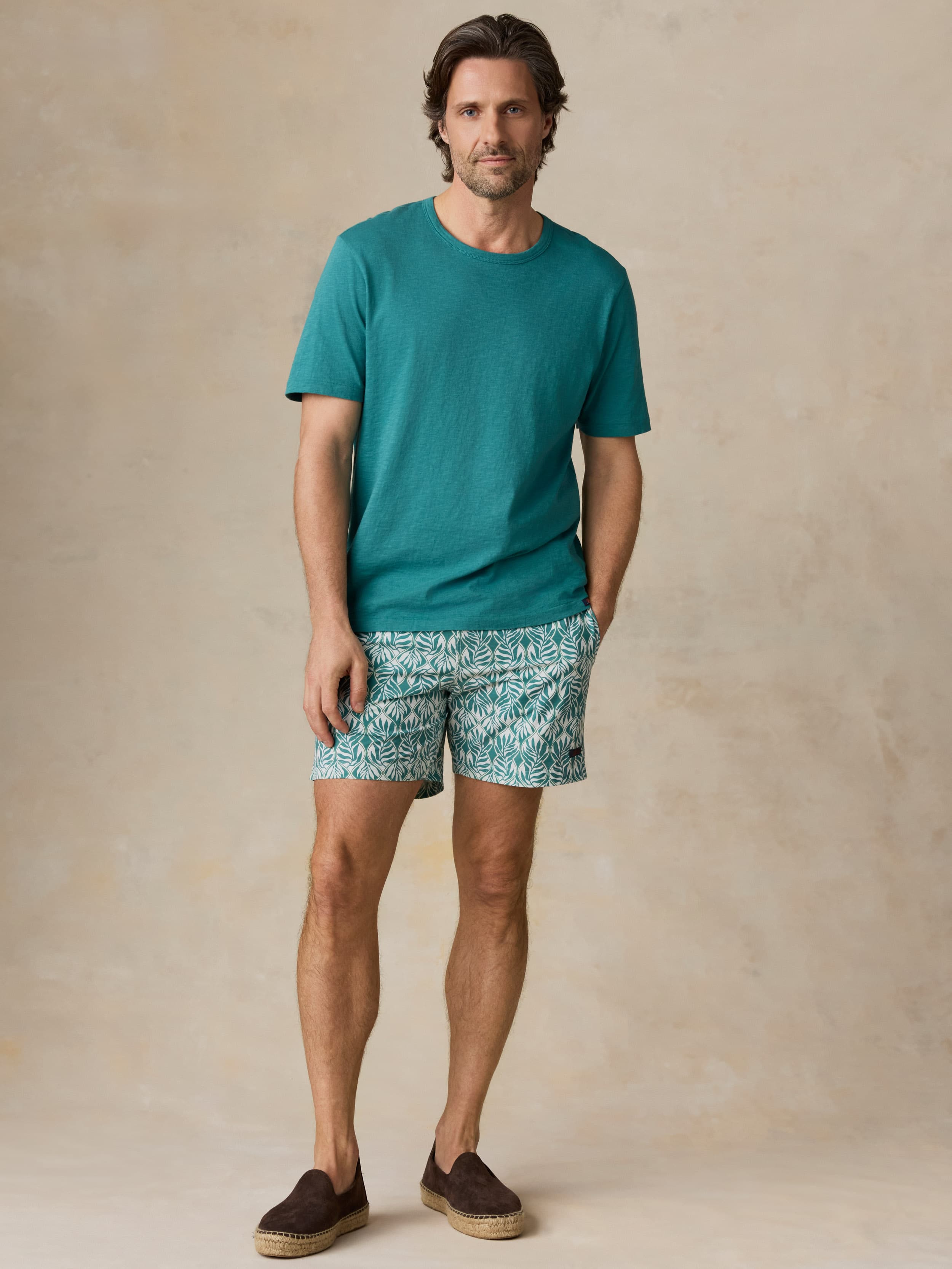 Sunwashed Regenerative Tee - Biscayne Green | Faherty Brand