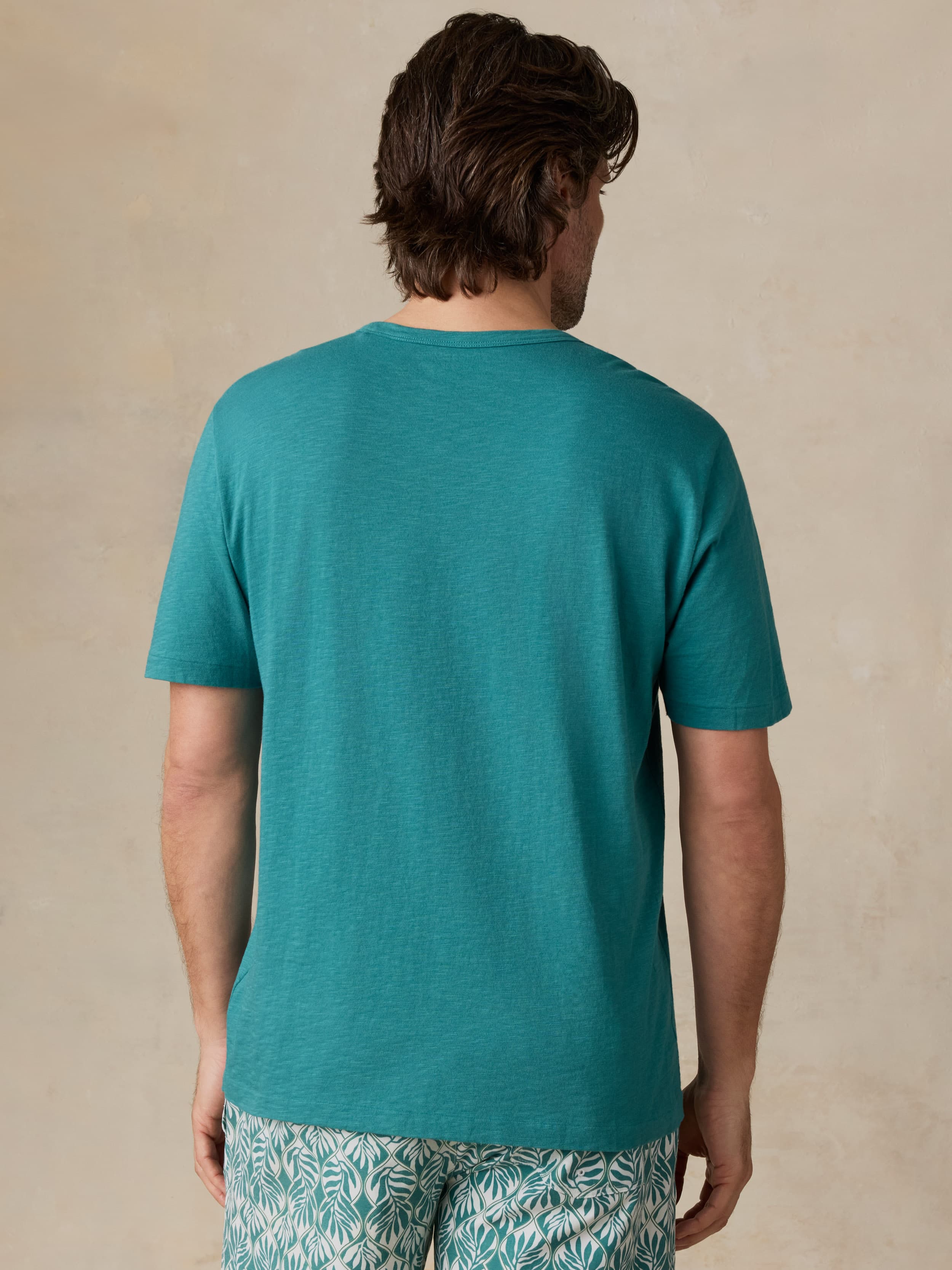 Sunwashed Regenerative Tee - Biscayne Green | Faherty Brand