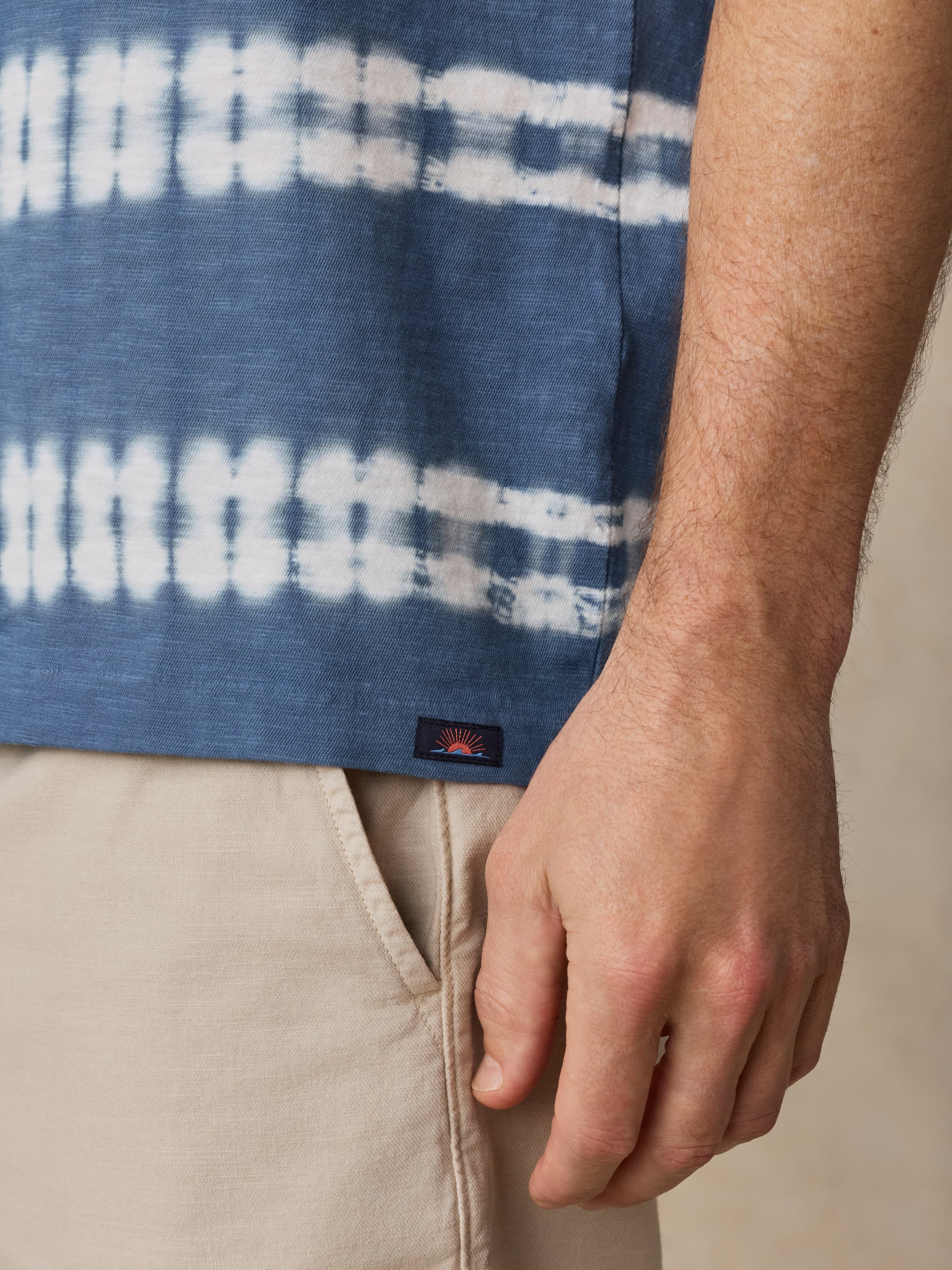 Sunwashed Regenerative Tee - Blue Ravine Tie Dye | Faherty Brand