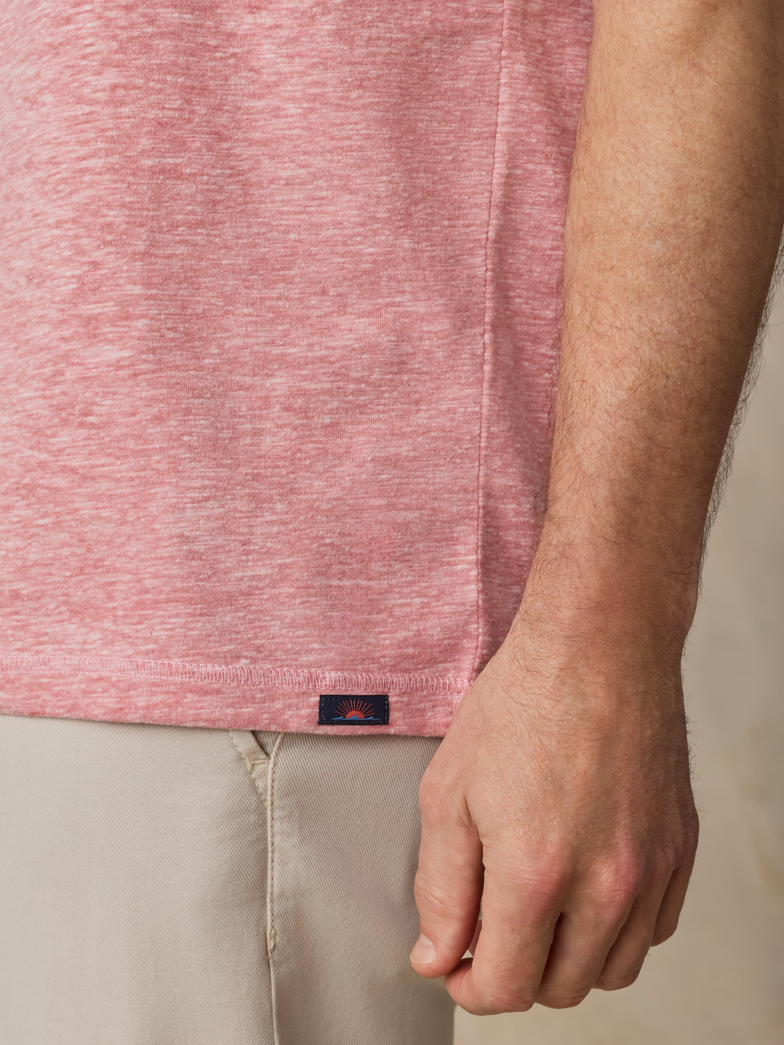 Short-Sleeve Breeze Henley - Faded Flag | Faherty Brand