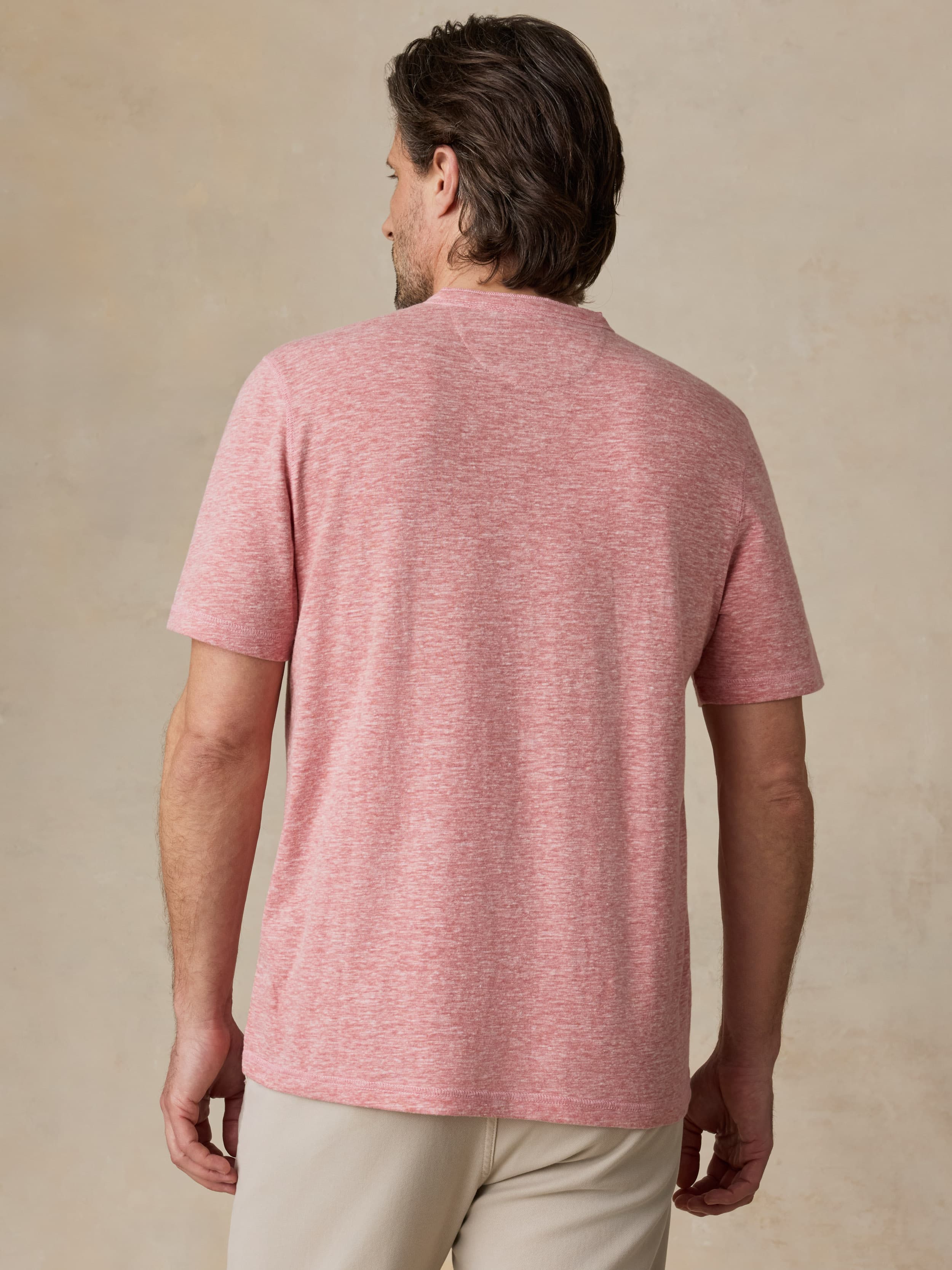 Short-Sleeve Breeze Henley - Faded Flag | Faherty Brand