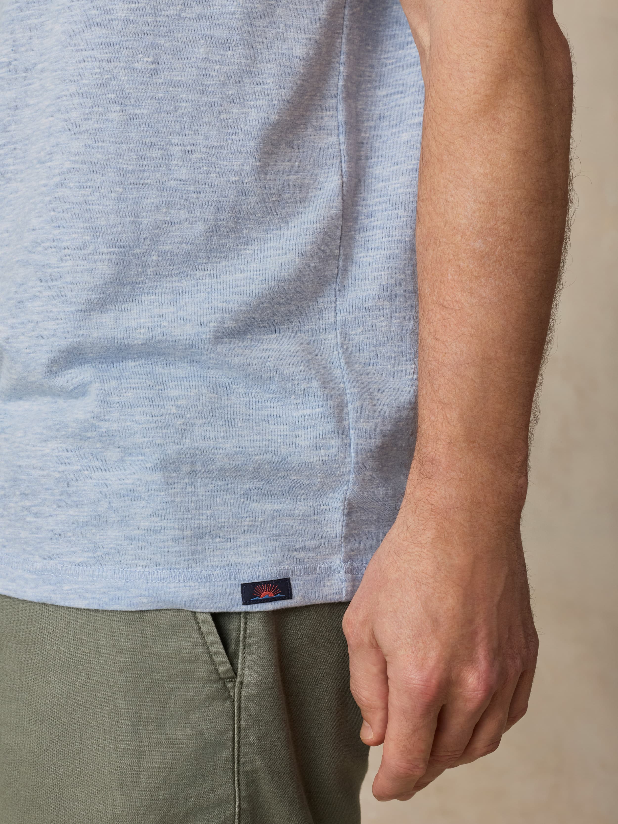 Short-Sleeve Breeze Henley - Blue Isle | Faherty Brand