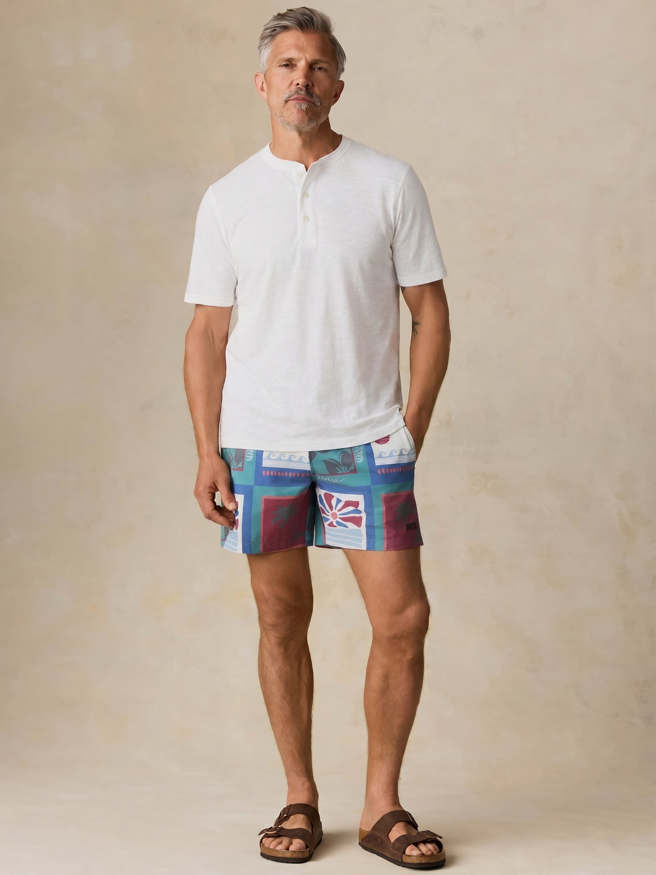 Short-Sleeve Breeze Henley - White | Faherty Brand
