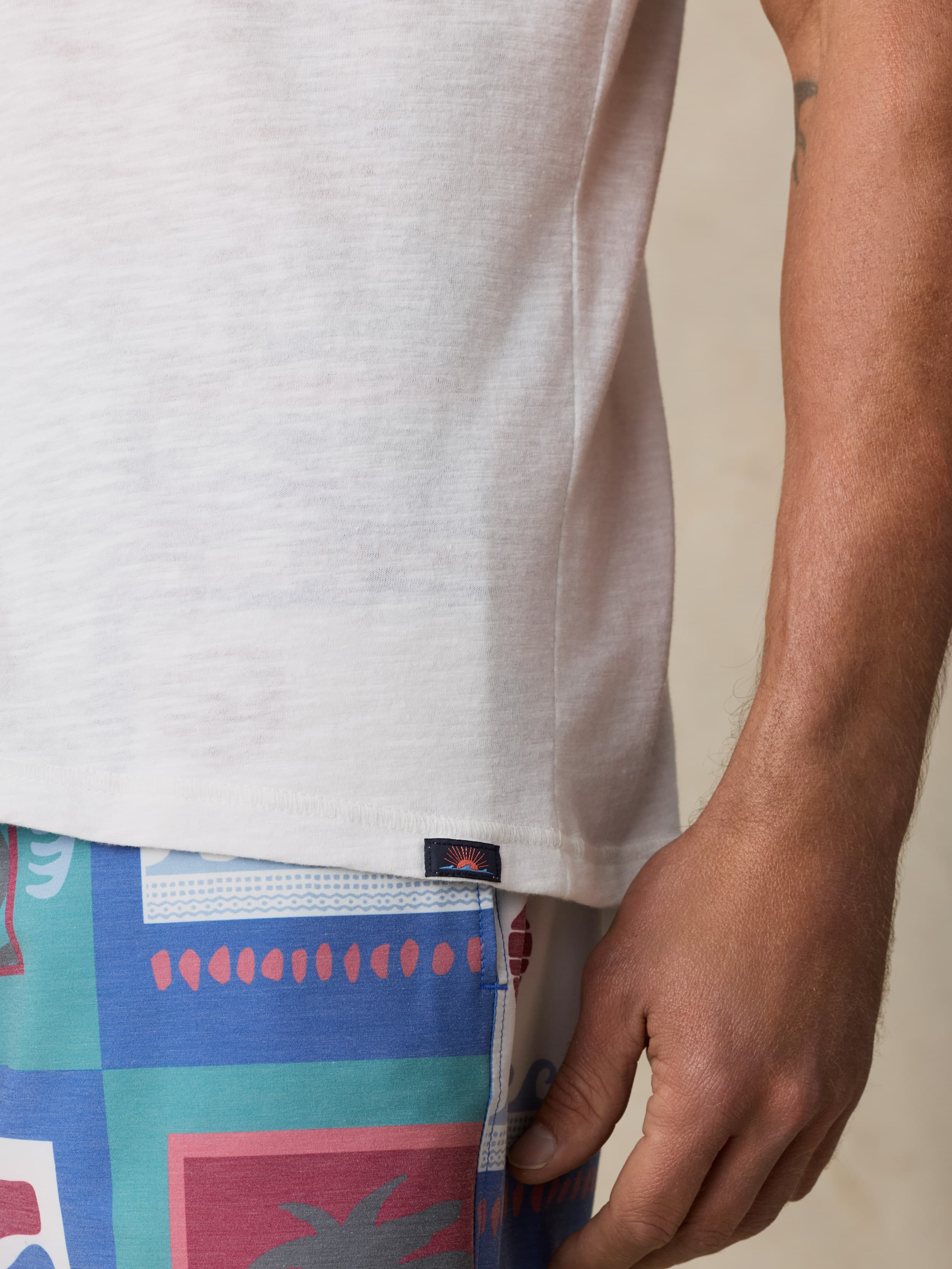 Short-Sleeve Breeze Henley - White | Faherty Brand