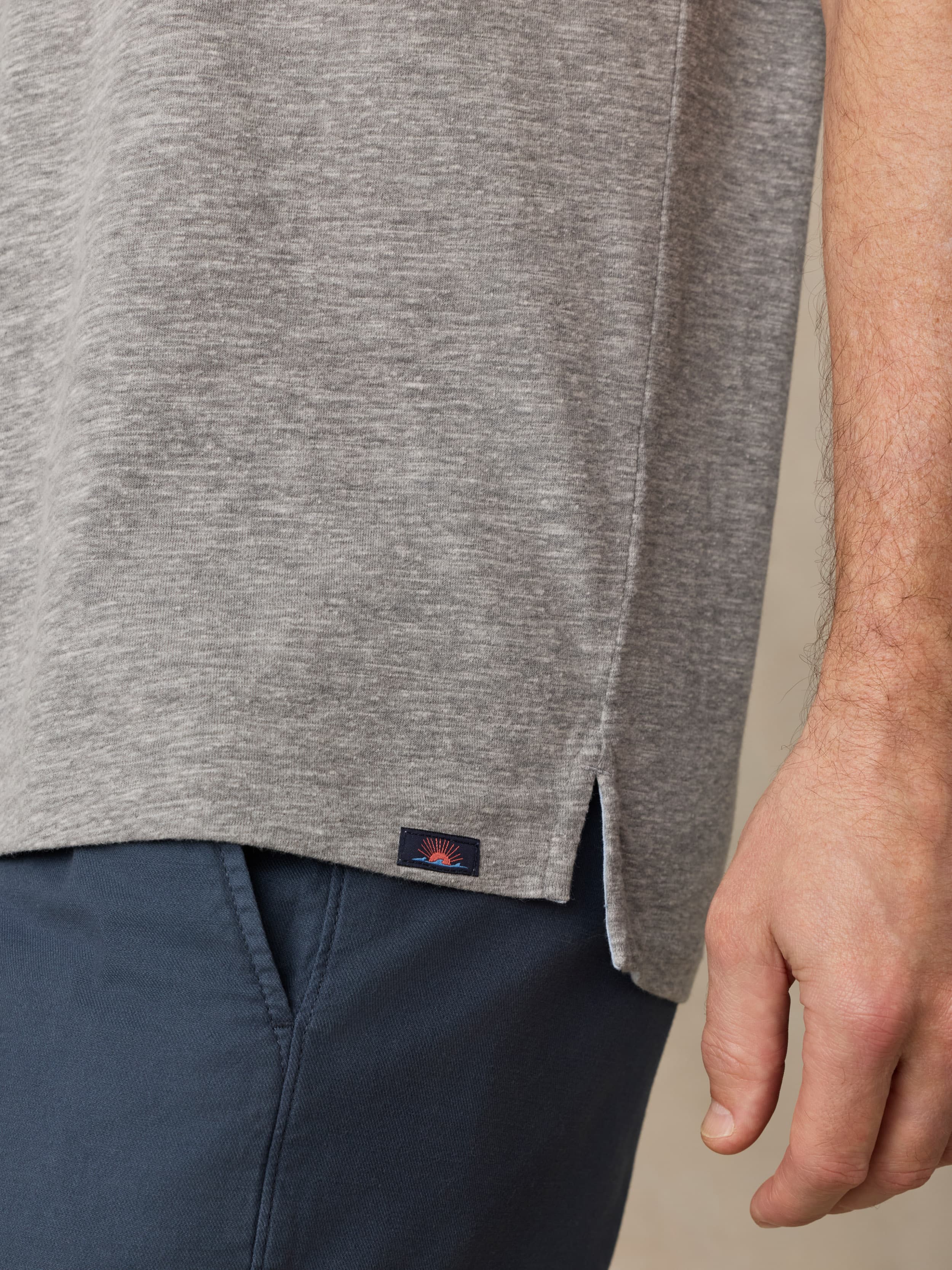 Short-Sleeve Breeze Polo - Cave Grey Heather | Faherty Brand