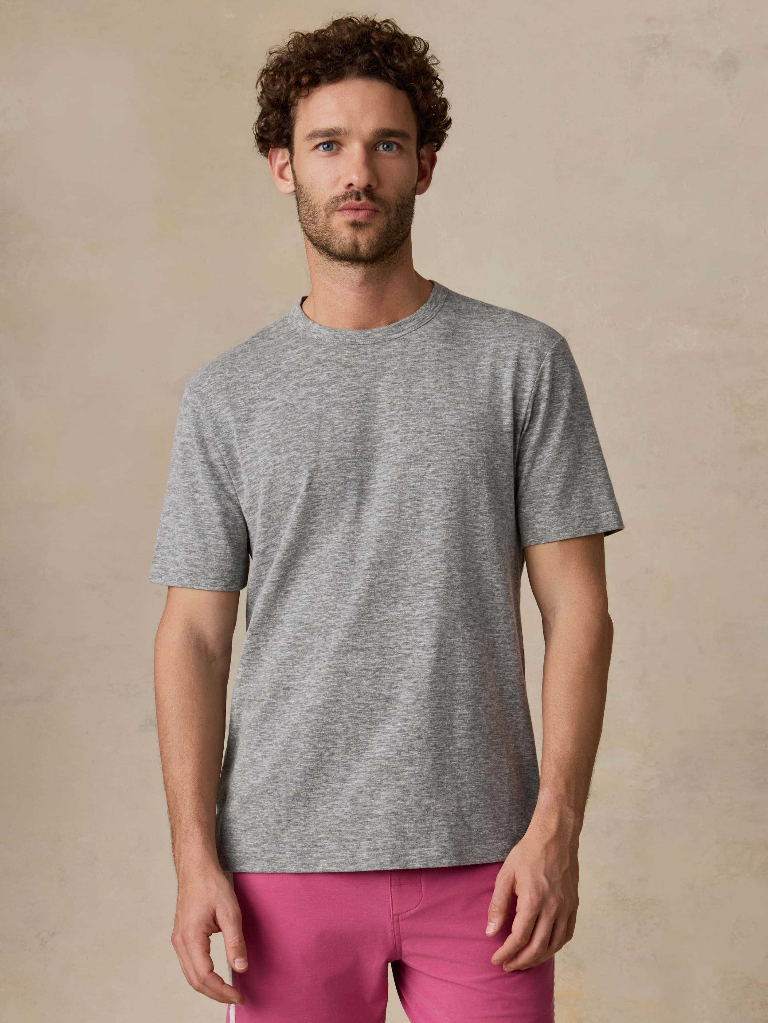 Short-Sleeve Breeze Tee - Cave Grey Heather | Faherty Brand
