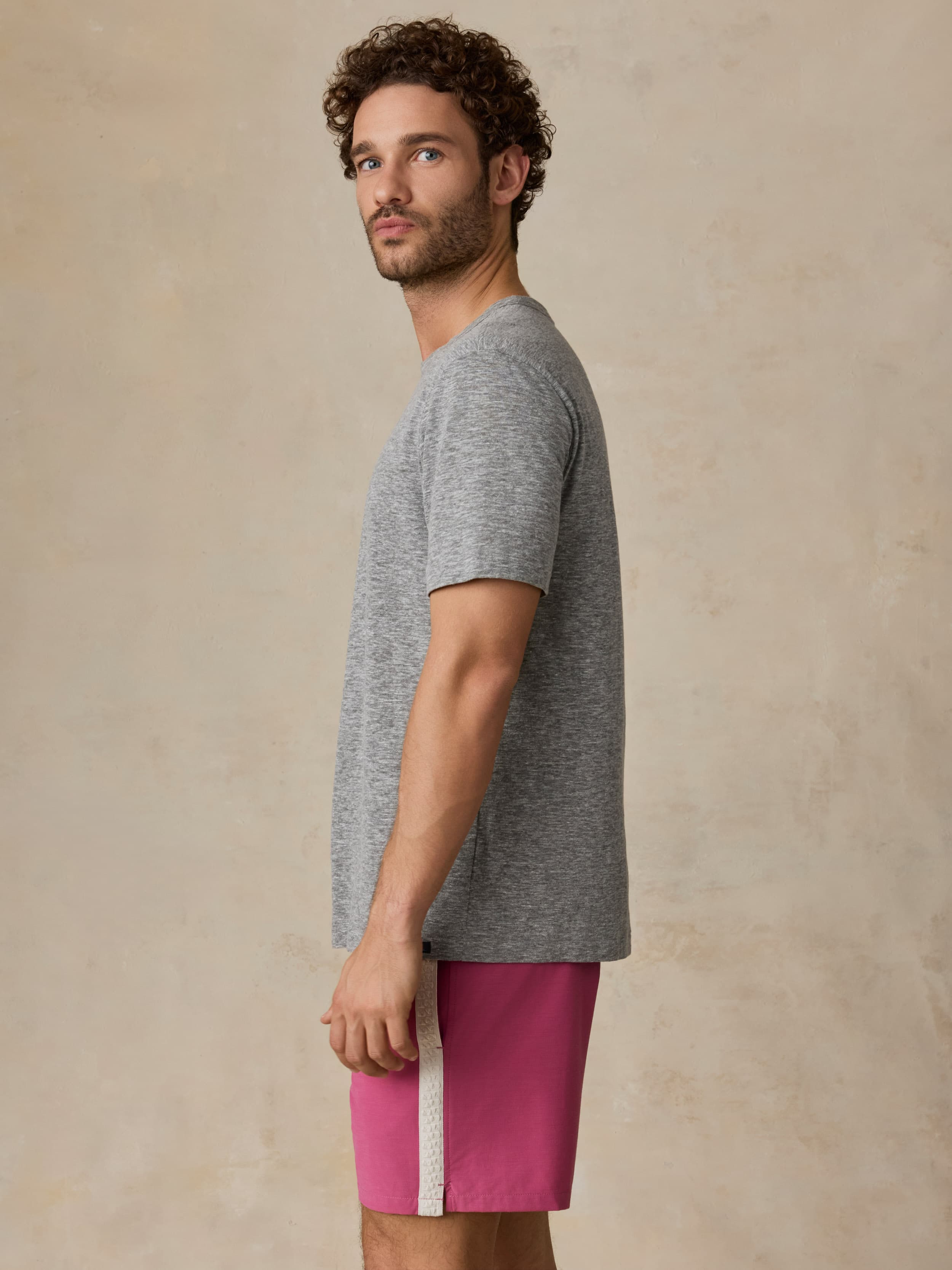 Short-Sleeve Breeze Tee - Cave Grey Heather | Faherty Brand