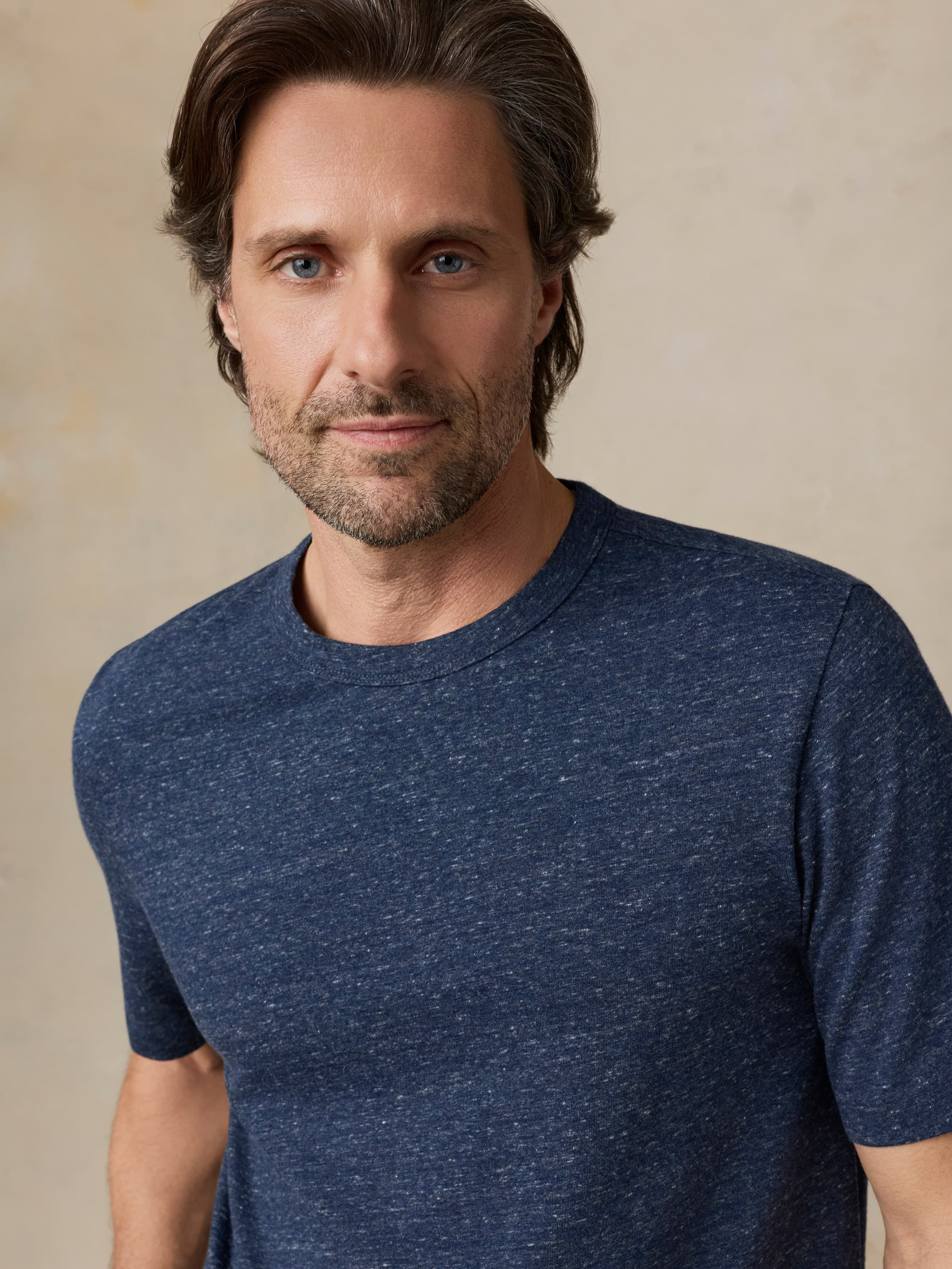 Short-Sleeve Breeze Tee - Midnight Skies Heather | Faherty Brand